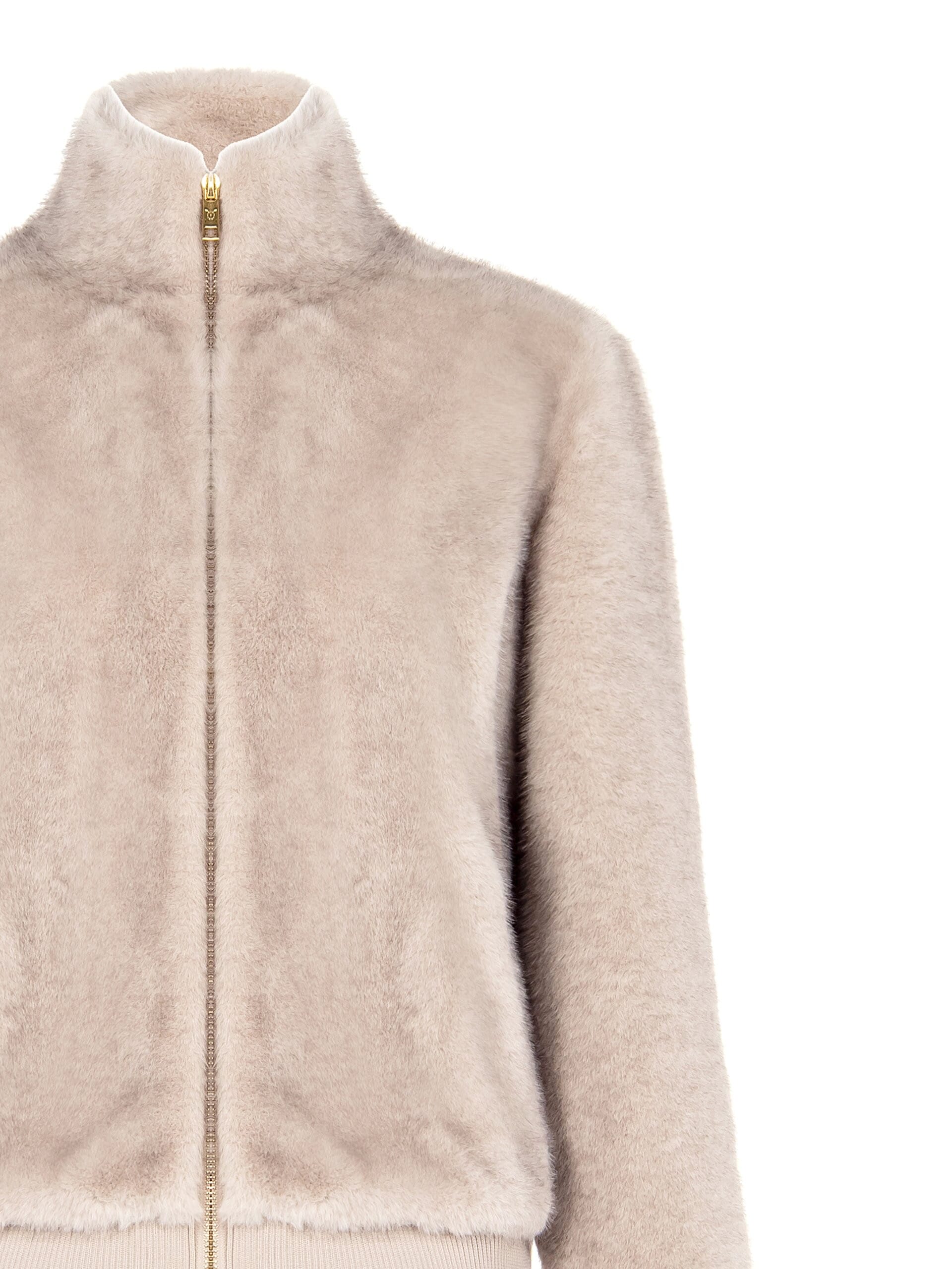 Manteau bombardier en fourrure synthétique Rinascimento