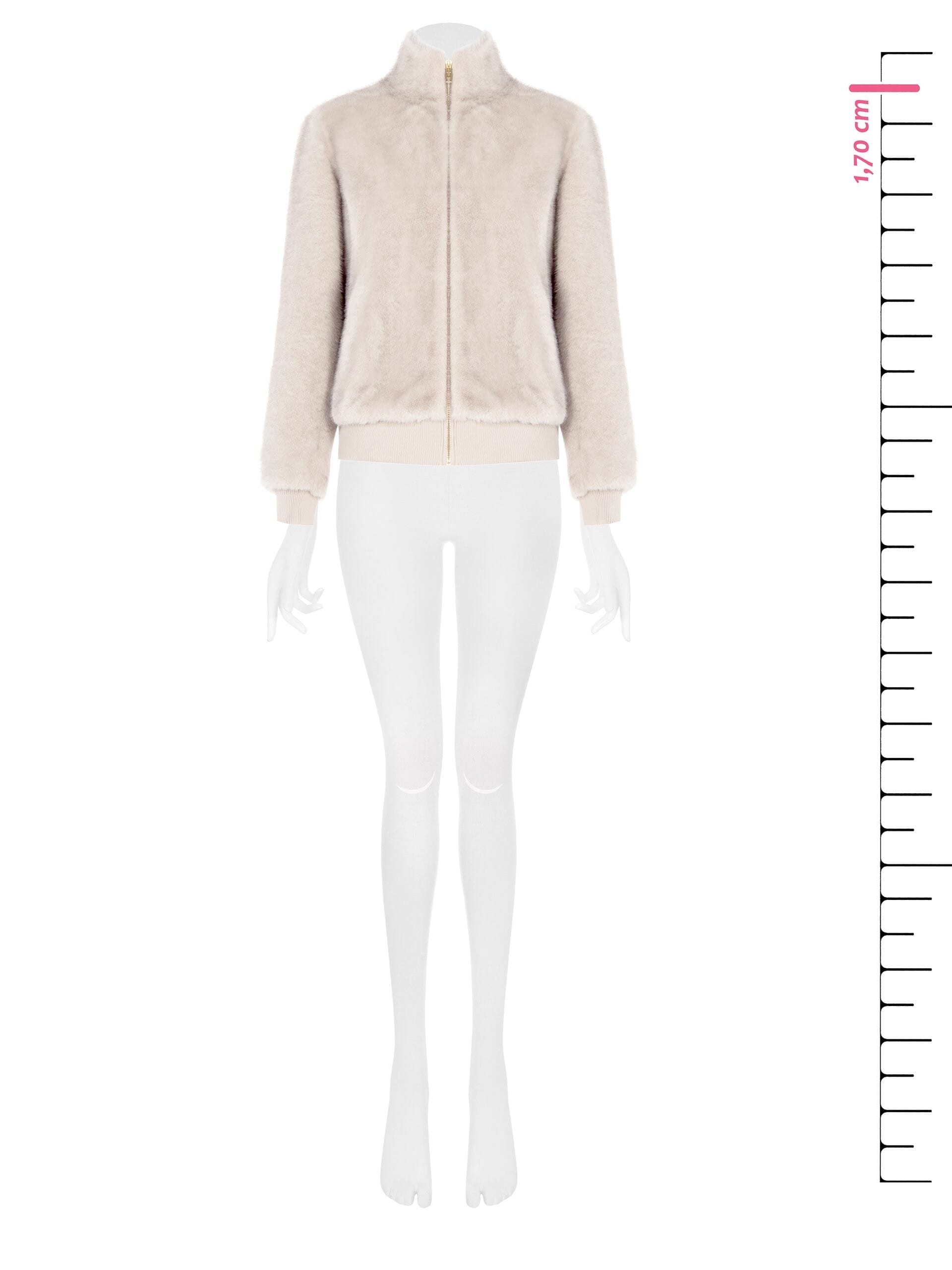 Manteau bombardier en fourrure synthétique Rinascimento