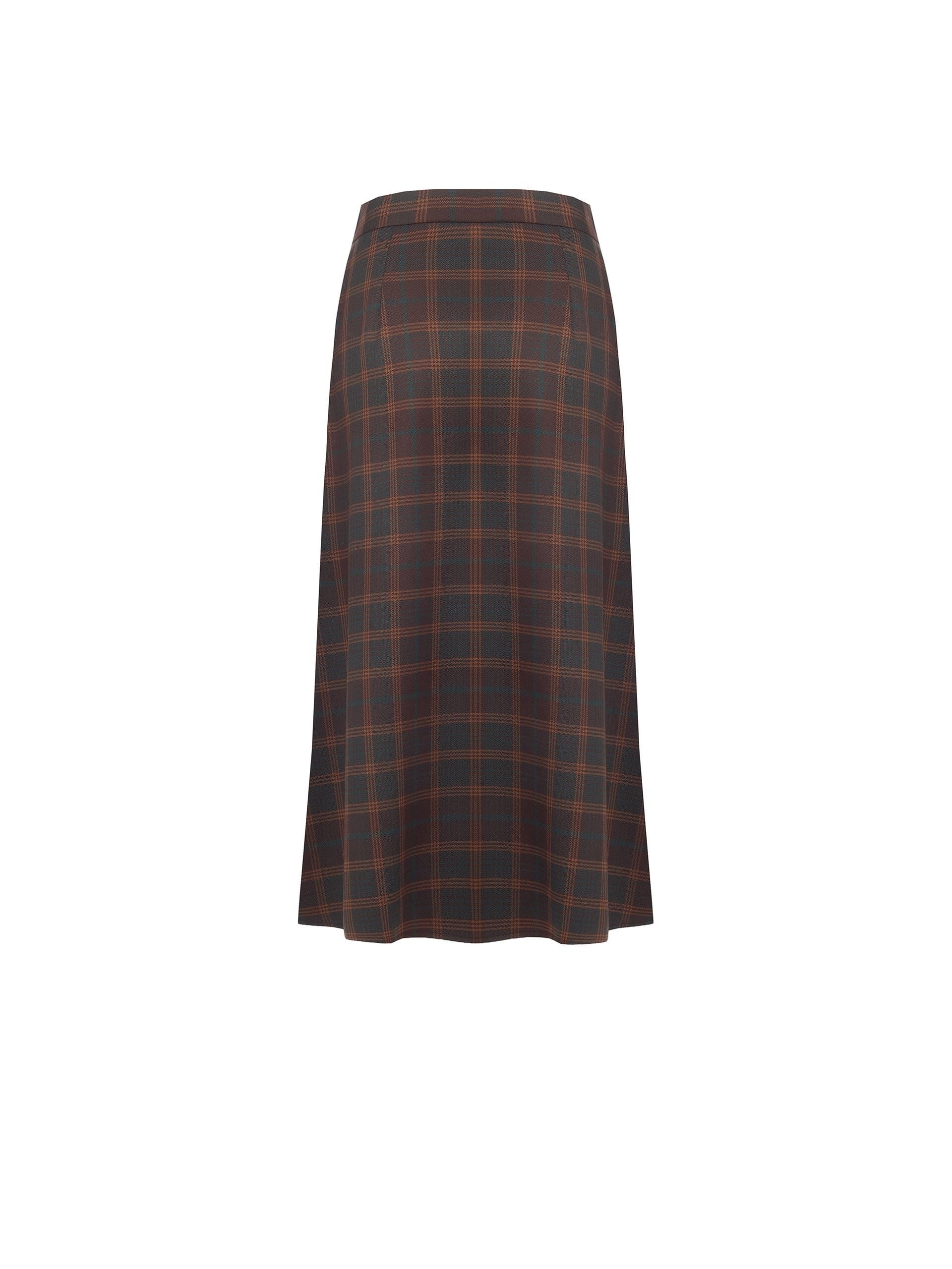 Rinascimento Long Checkered Wallet Skirt
