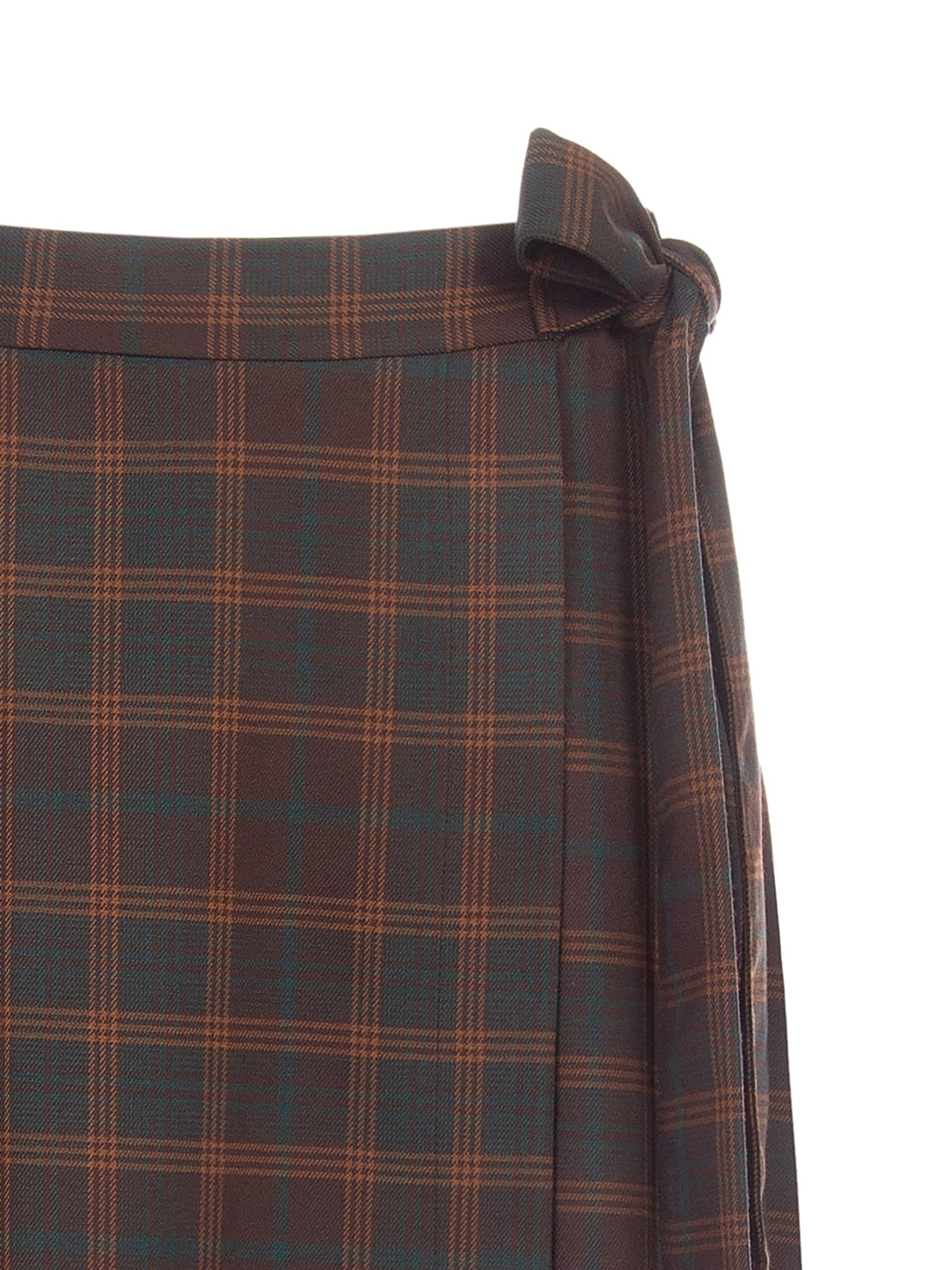 Rinascimento Long Checkered Wallet Skirt
