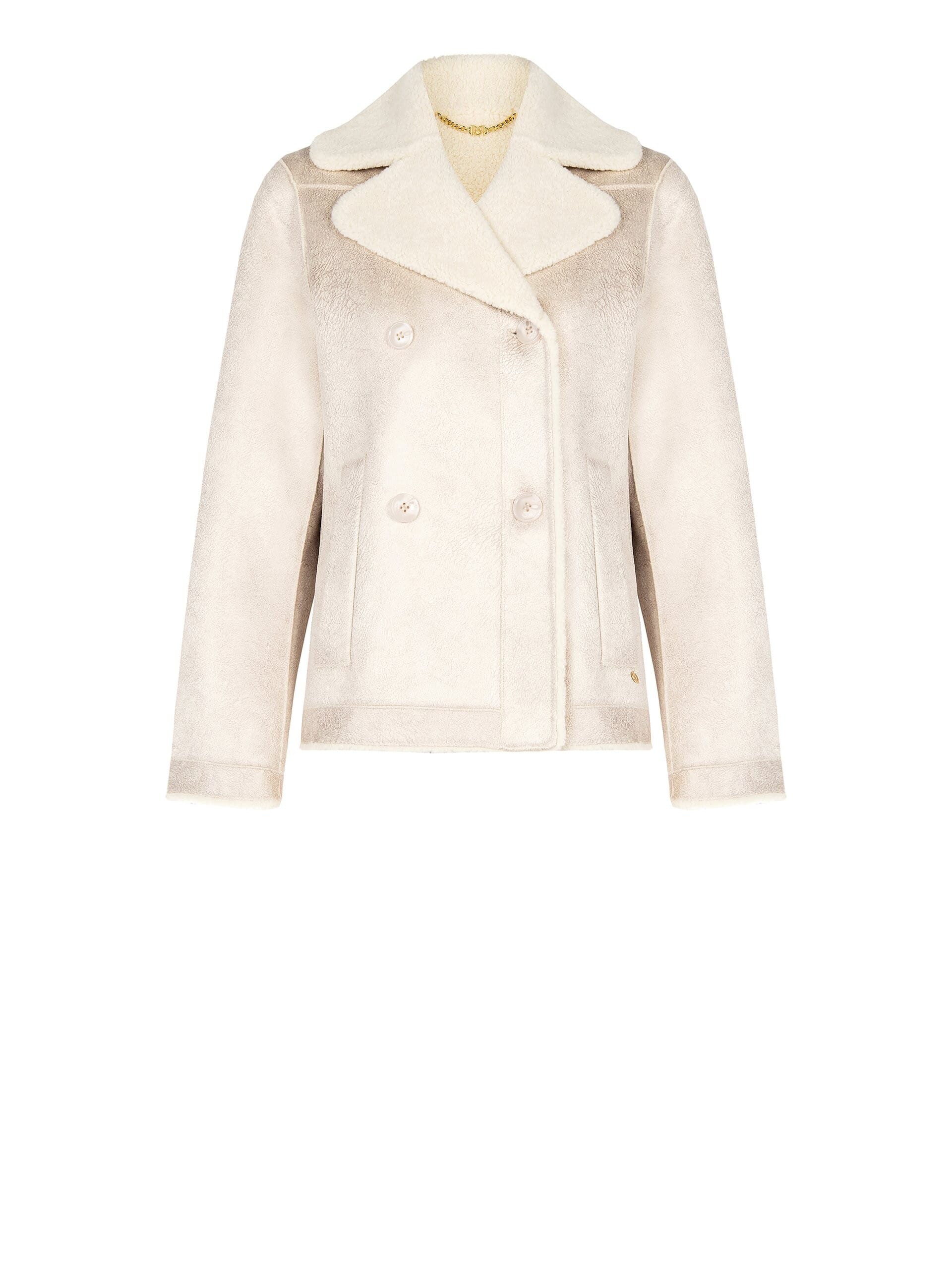 Cappotto Corto Simil Montone Effetto Screpolato Rinascimento