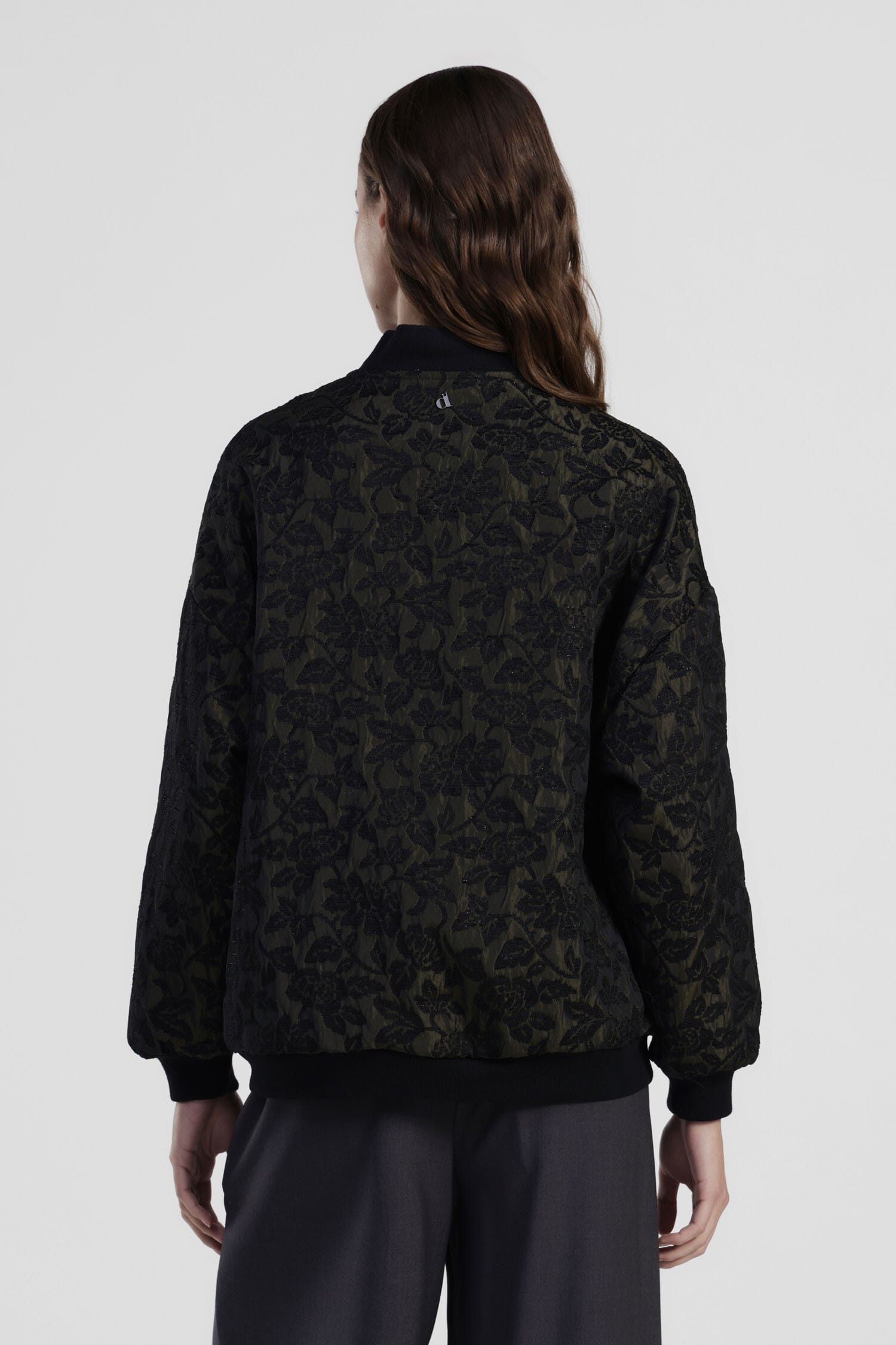 Bomber Con Stampa Floreale E Bordo A Costine Dixie