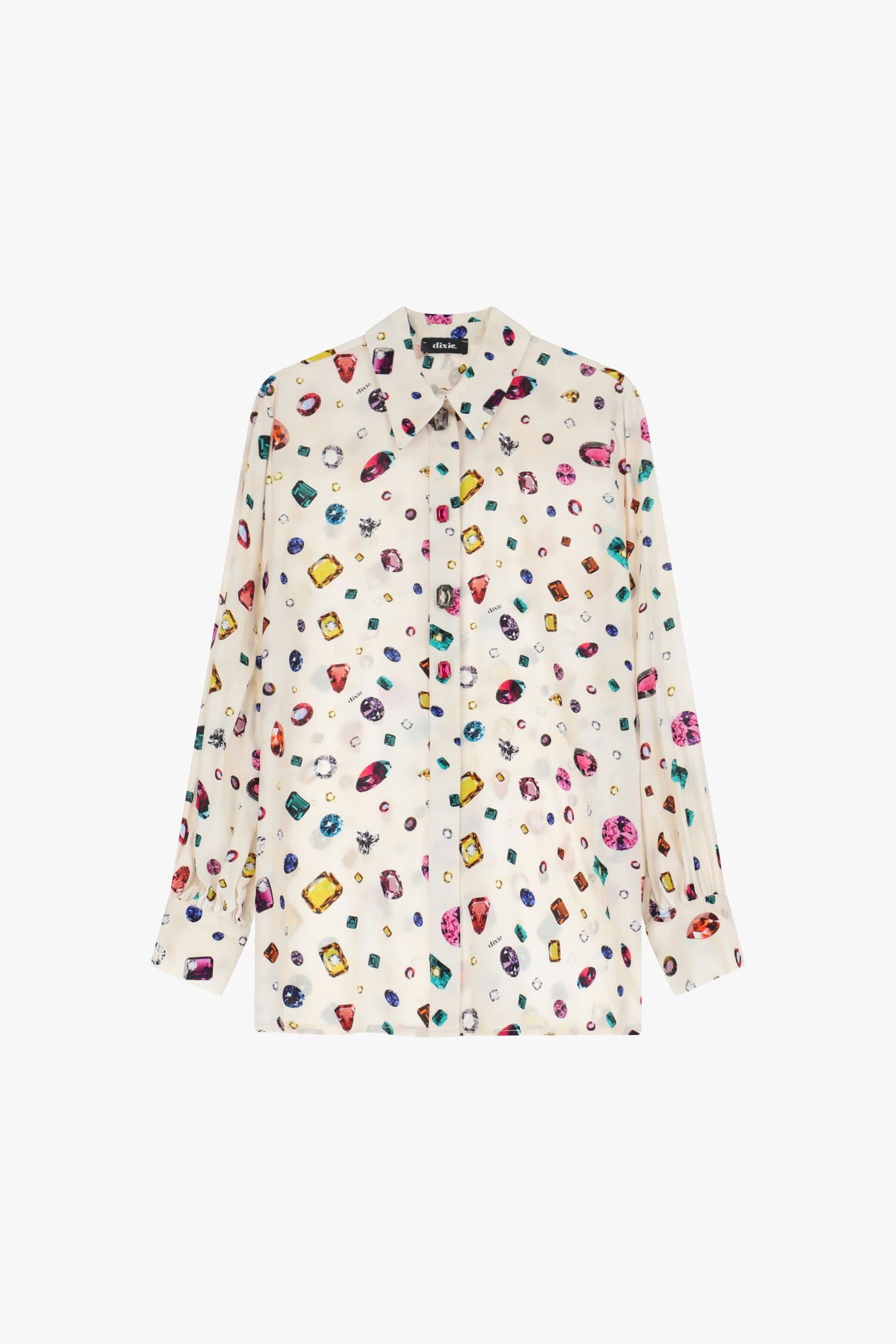 Chemise avec imprimé pierres précieuses et manches longues Dixie
