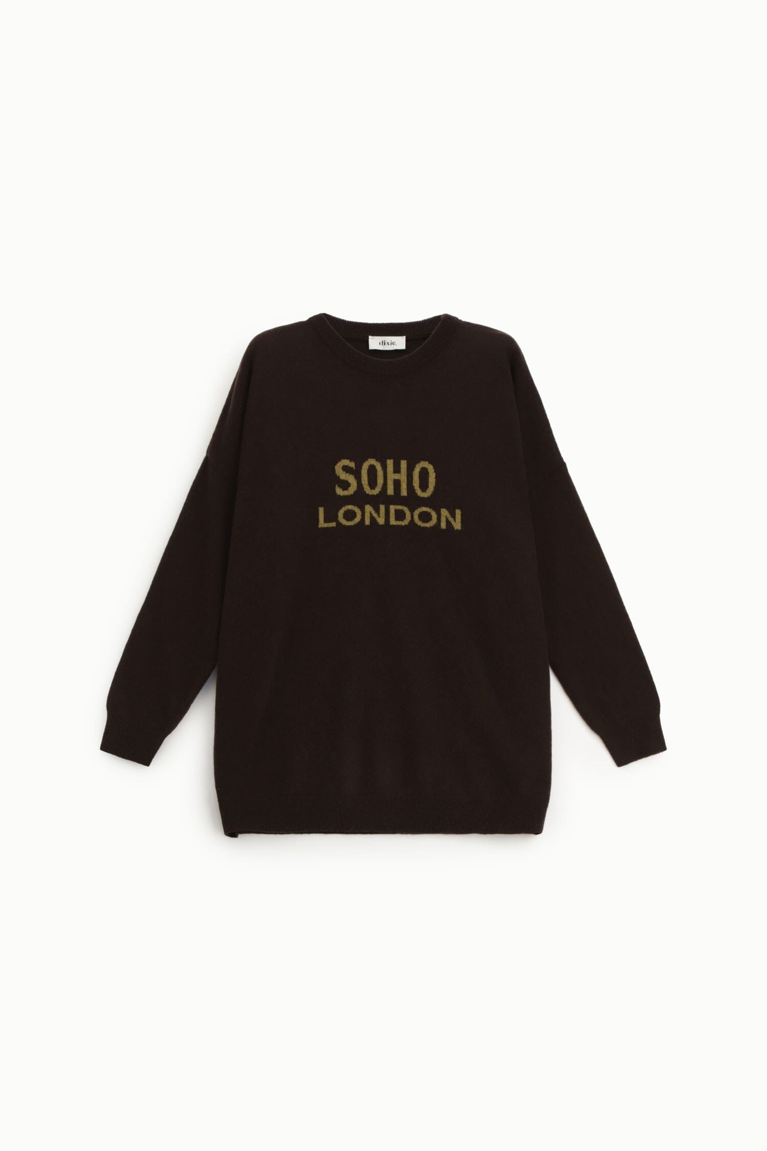 City Print Crew Neck Sweater Front Dixie