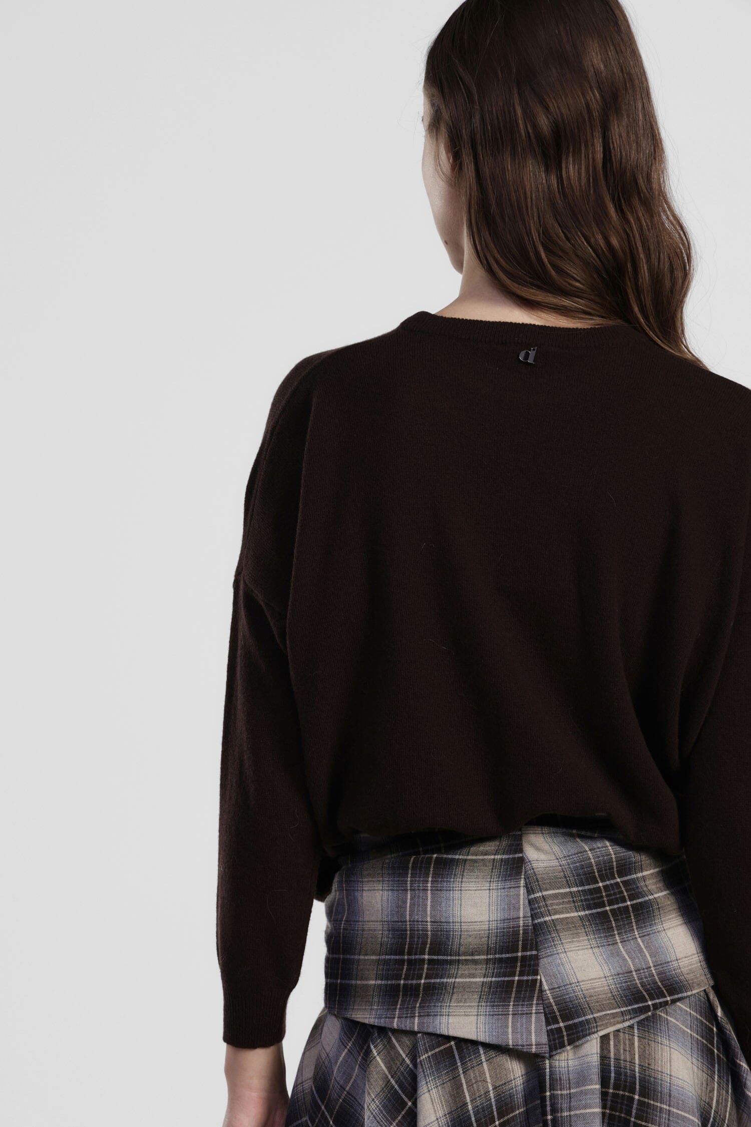 City Print Crew Neck Sweater Front Dixie