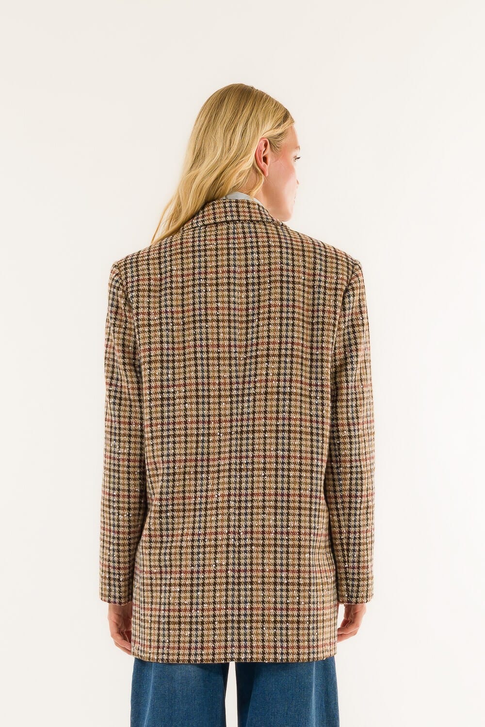 Kontatto Quadri Double-breasted Over Jacket