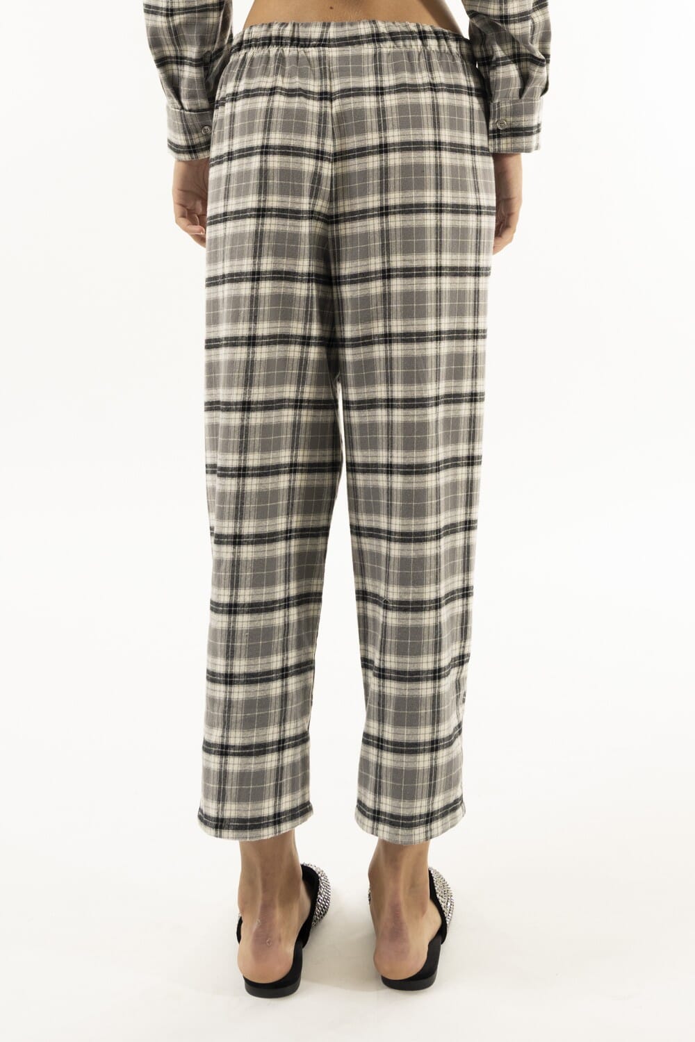 Pantalone Carrot Elastico Scozzese Kontatto