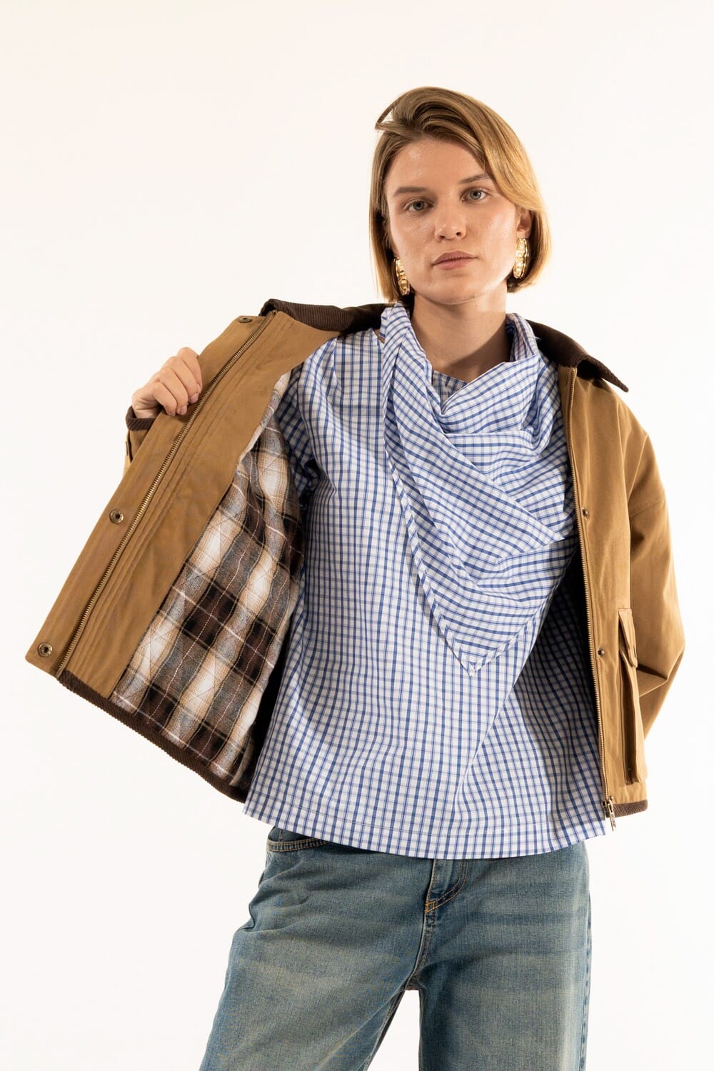 Giubbotto Trapuntato Check Kontatto