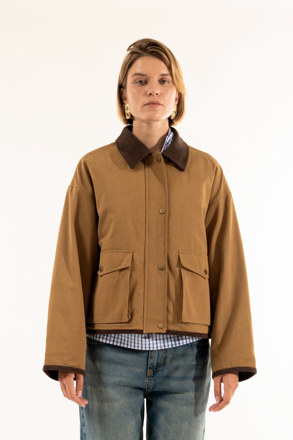 Giubbotto Trapuntato Check Kontatto