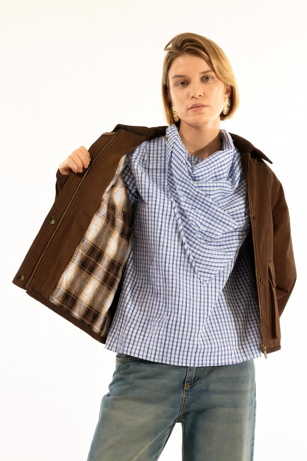 Giubbotto Trapuntato Check Kontatto