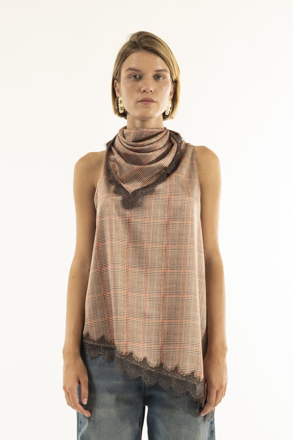 Top Foulard Asimmetrico Kontatto
