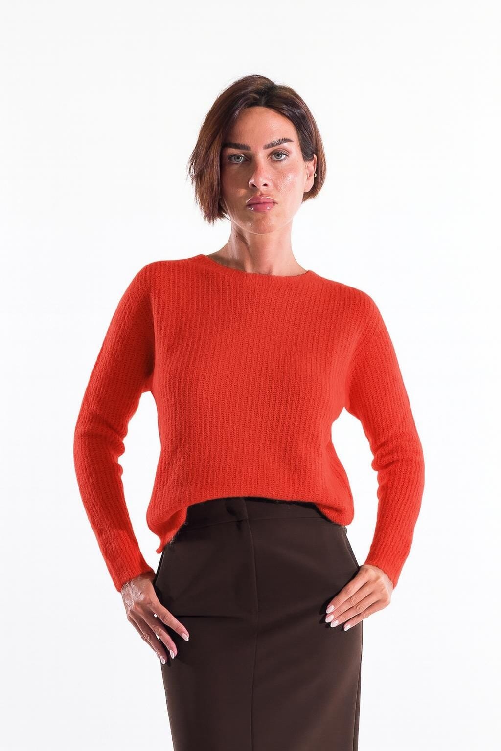 Maglia Girocollo Coste Kontatto