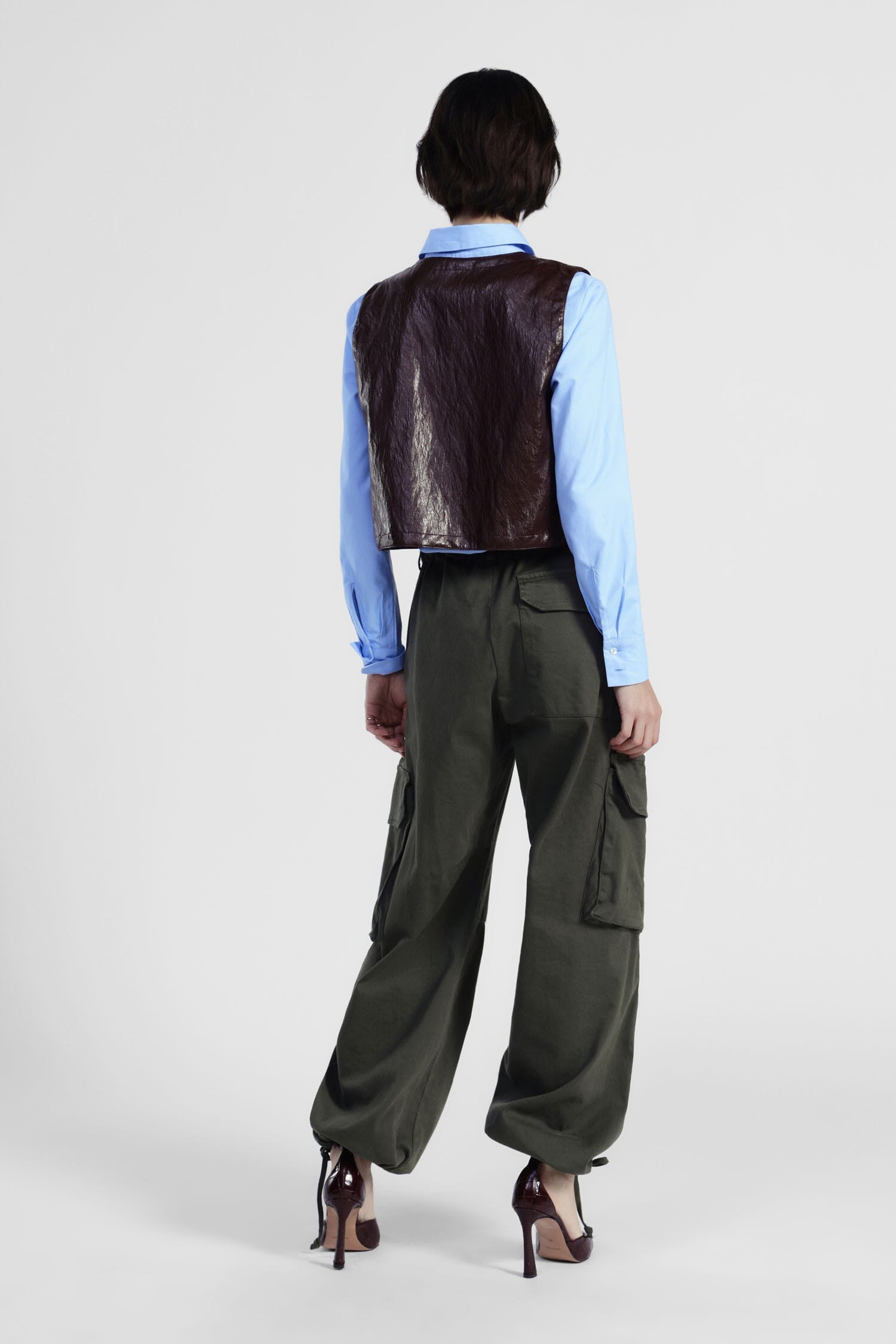 Pantalon cargo avec poches plaquées et cordon de serrage Dixie