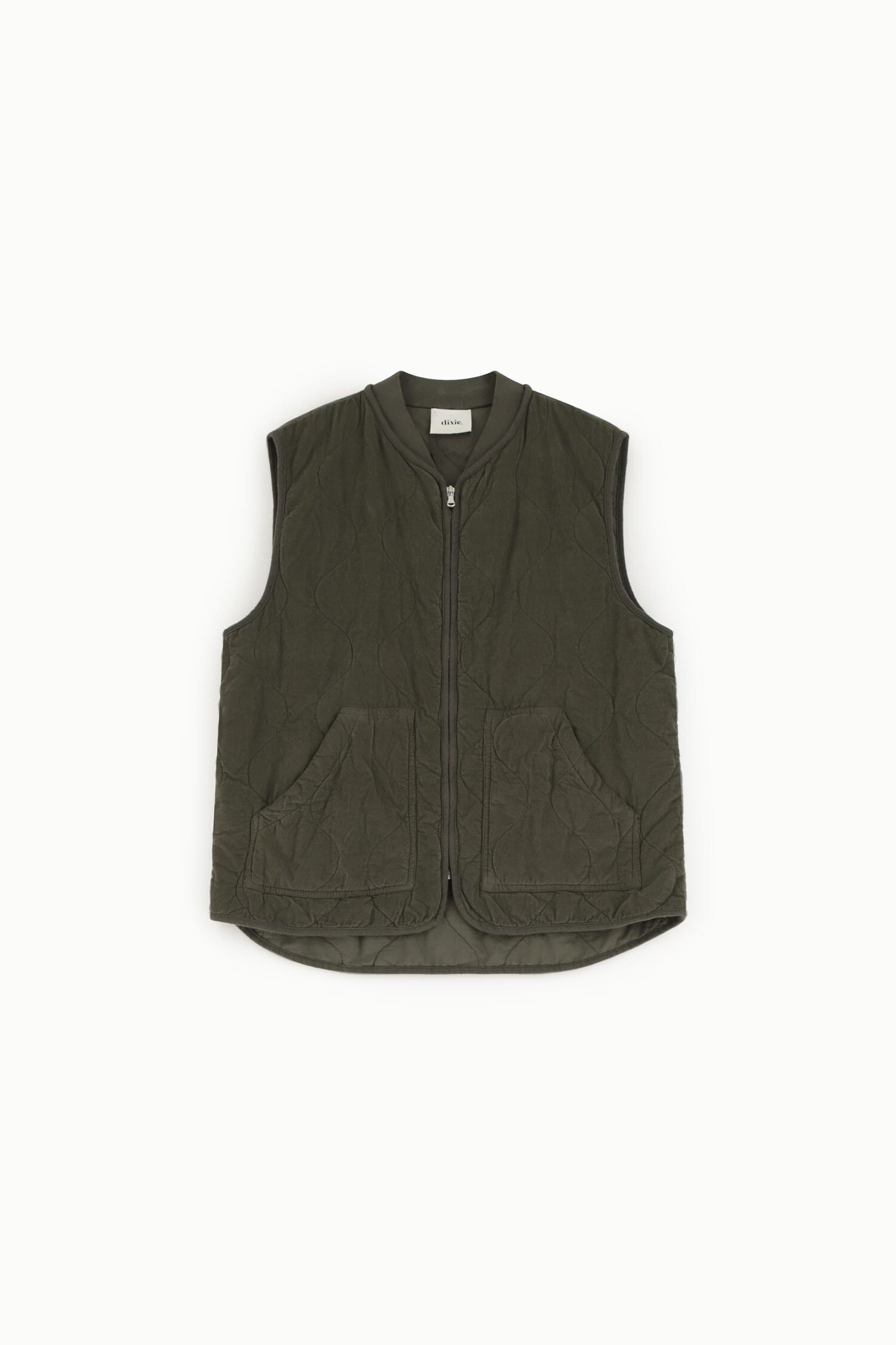 Gilet Imbottito Con Zip E Tasche Frontali Dixie