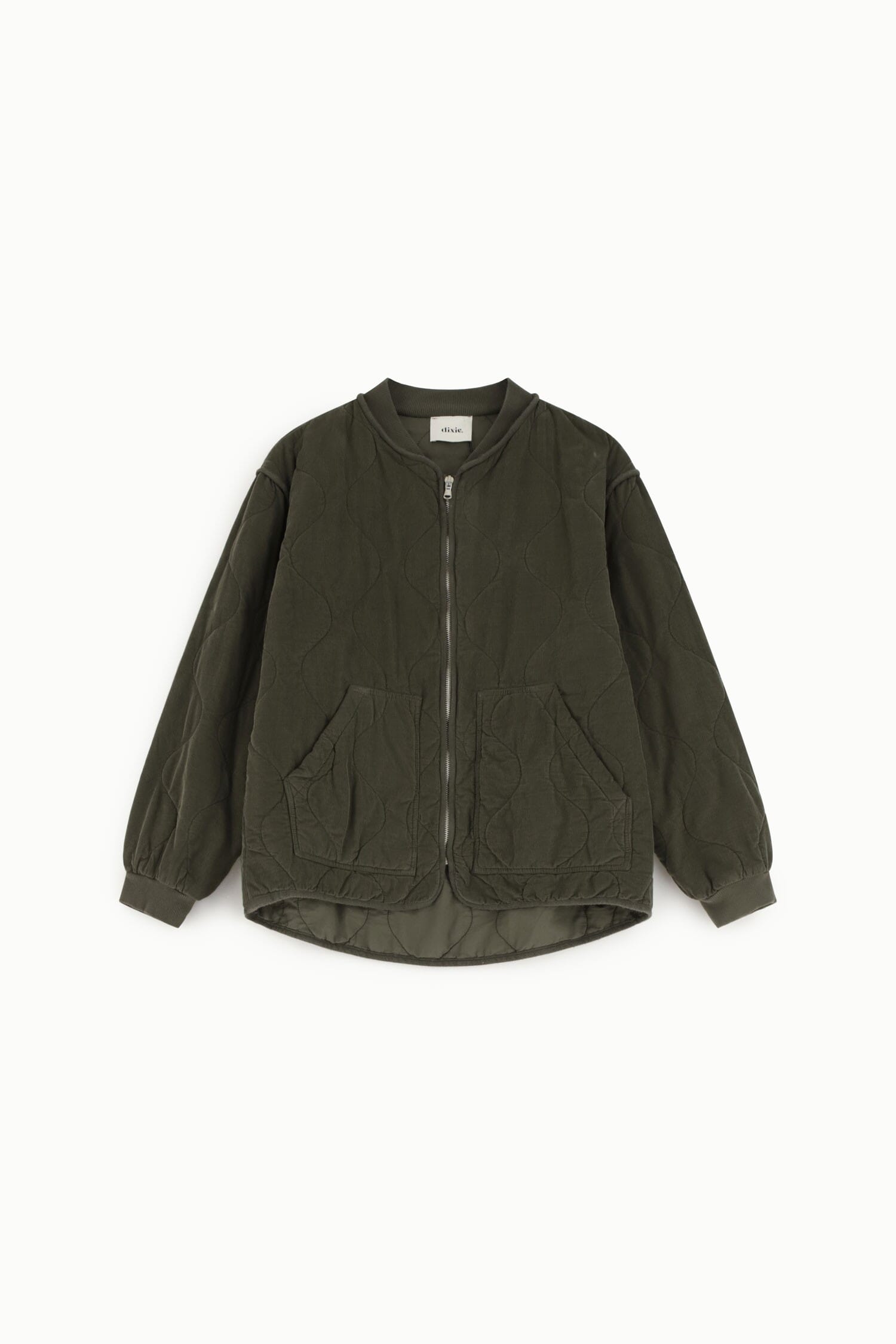 Giacca Trapuntata Con Zip E Tasche Applicate Dixie