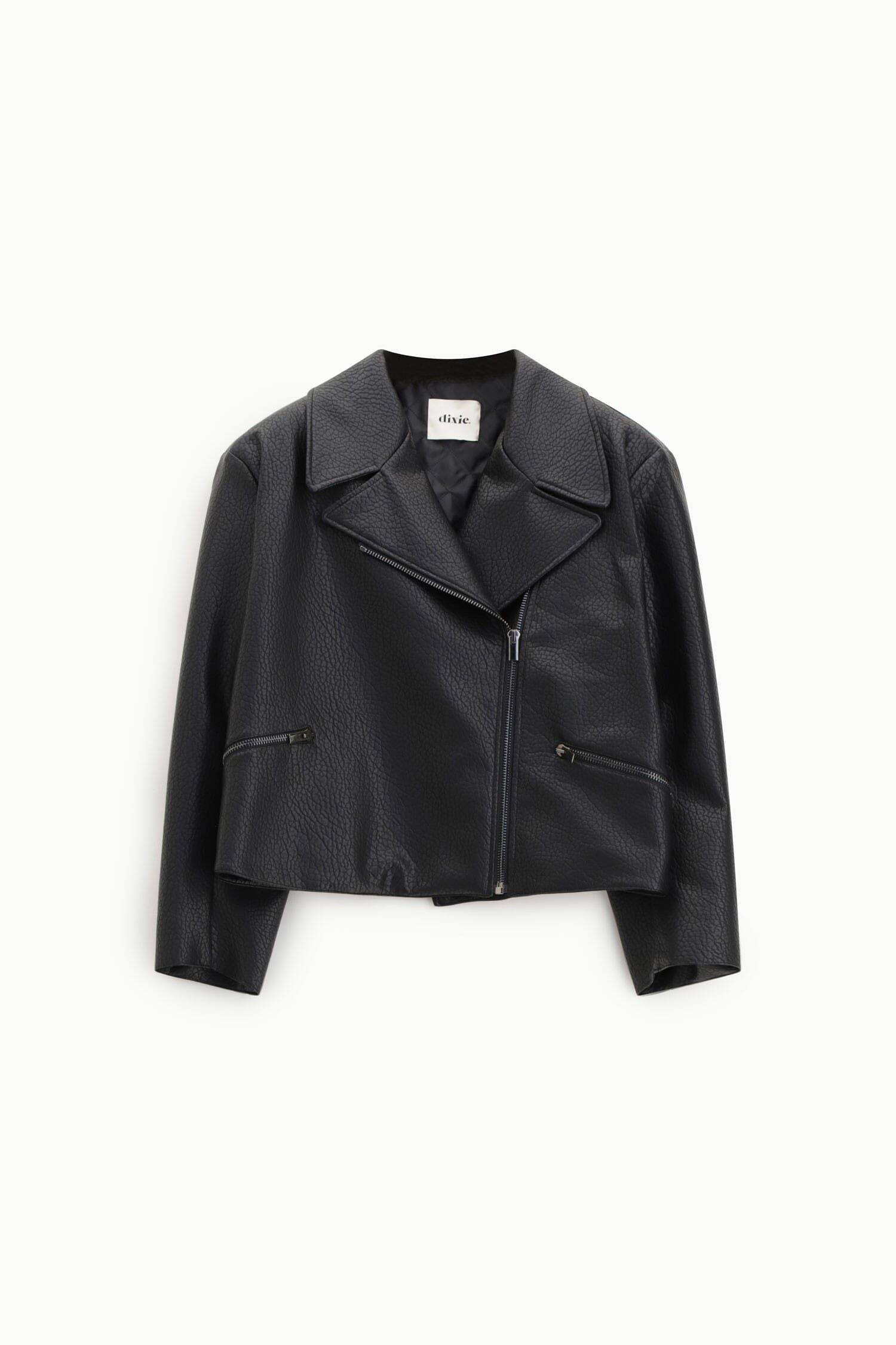 Giacca Biker Corta Con Zip E Tasche Dixie