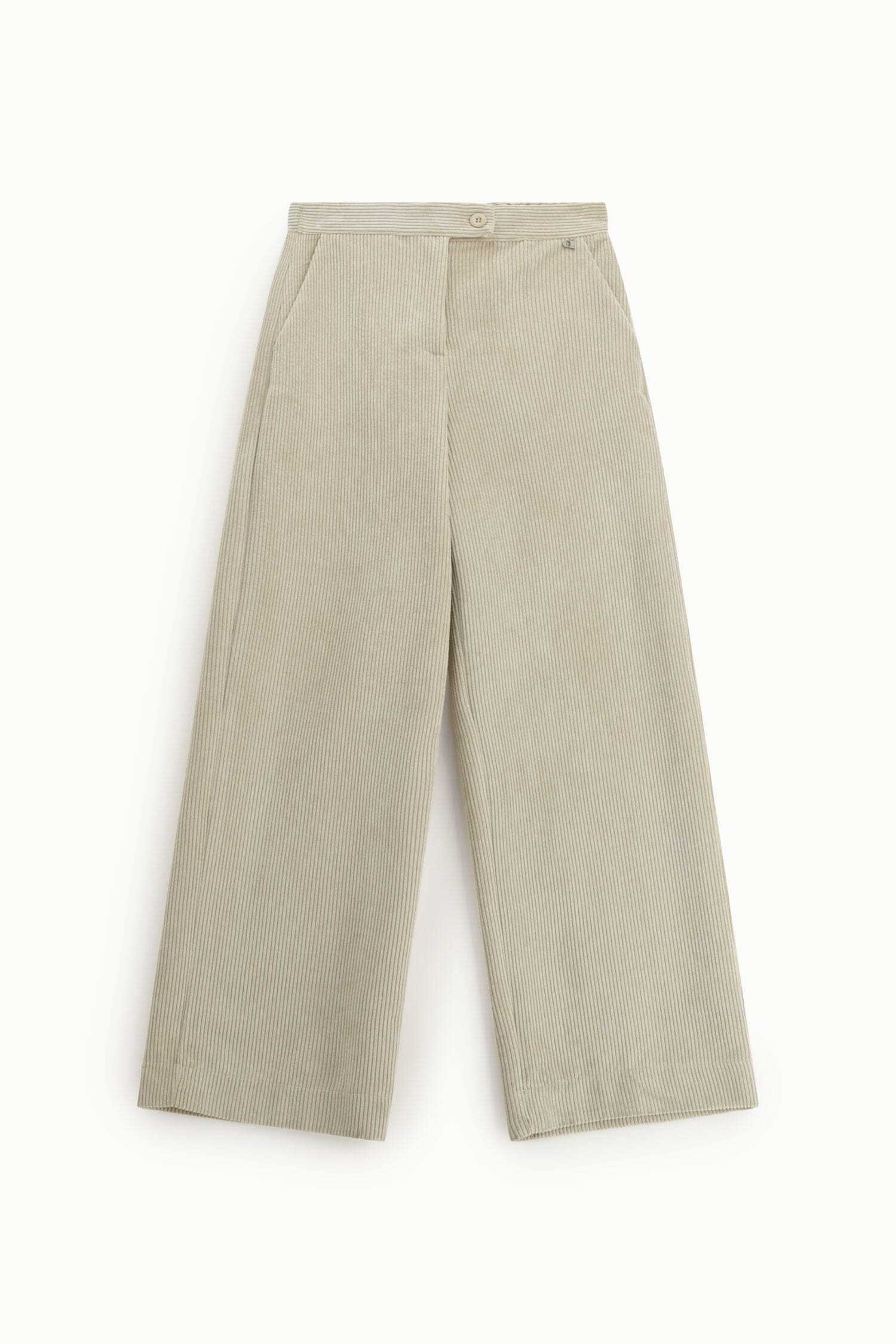 Pantaloni Palazzo A Costine Vita Alta Dixie