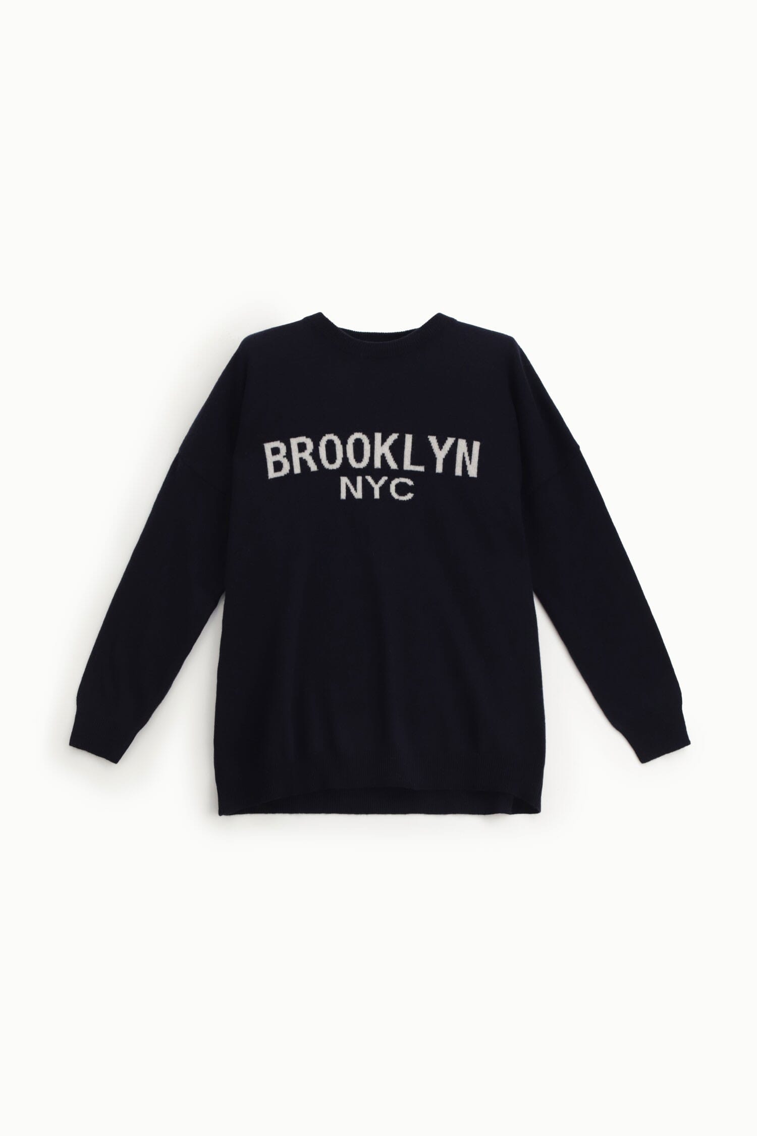 City Print Crew Neck Sweater Front Dixie