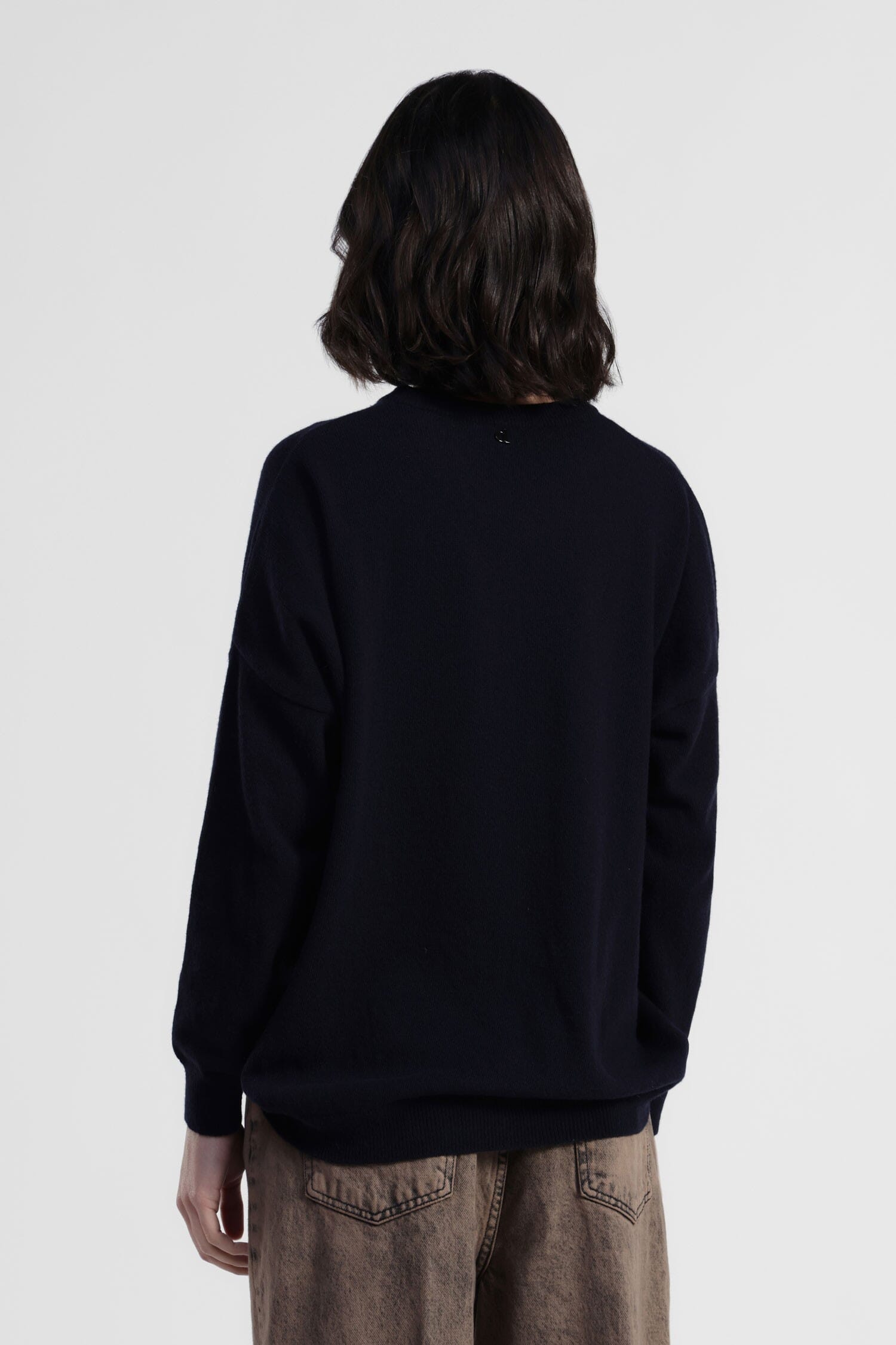 City Print Crew Neck Sweater Front Dixie