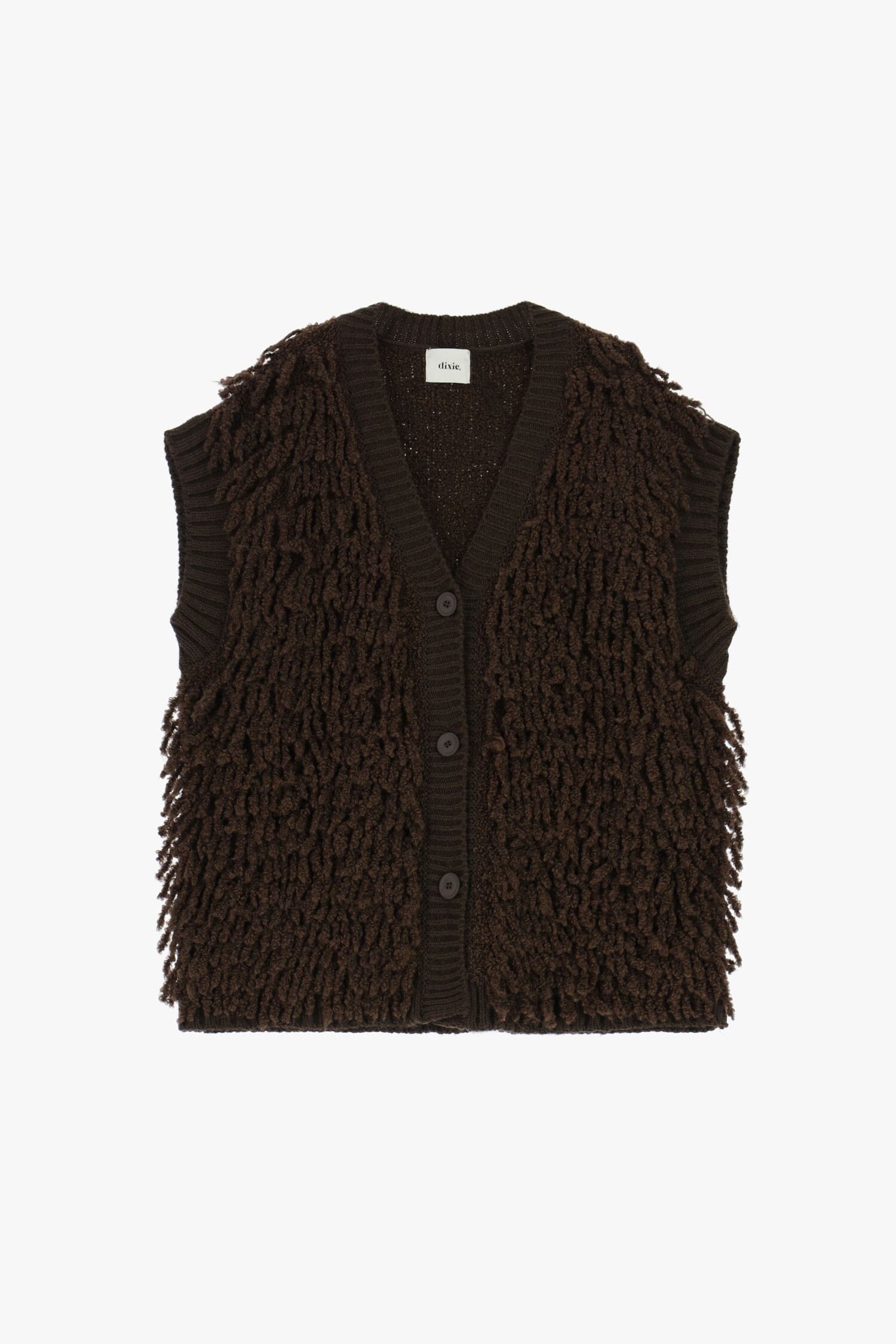Knitted Vest With Dixie Hedgehog Effect Panel