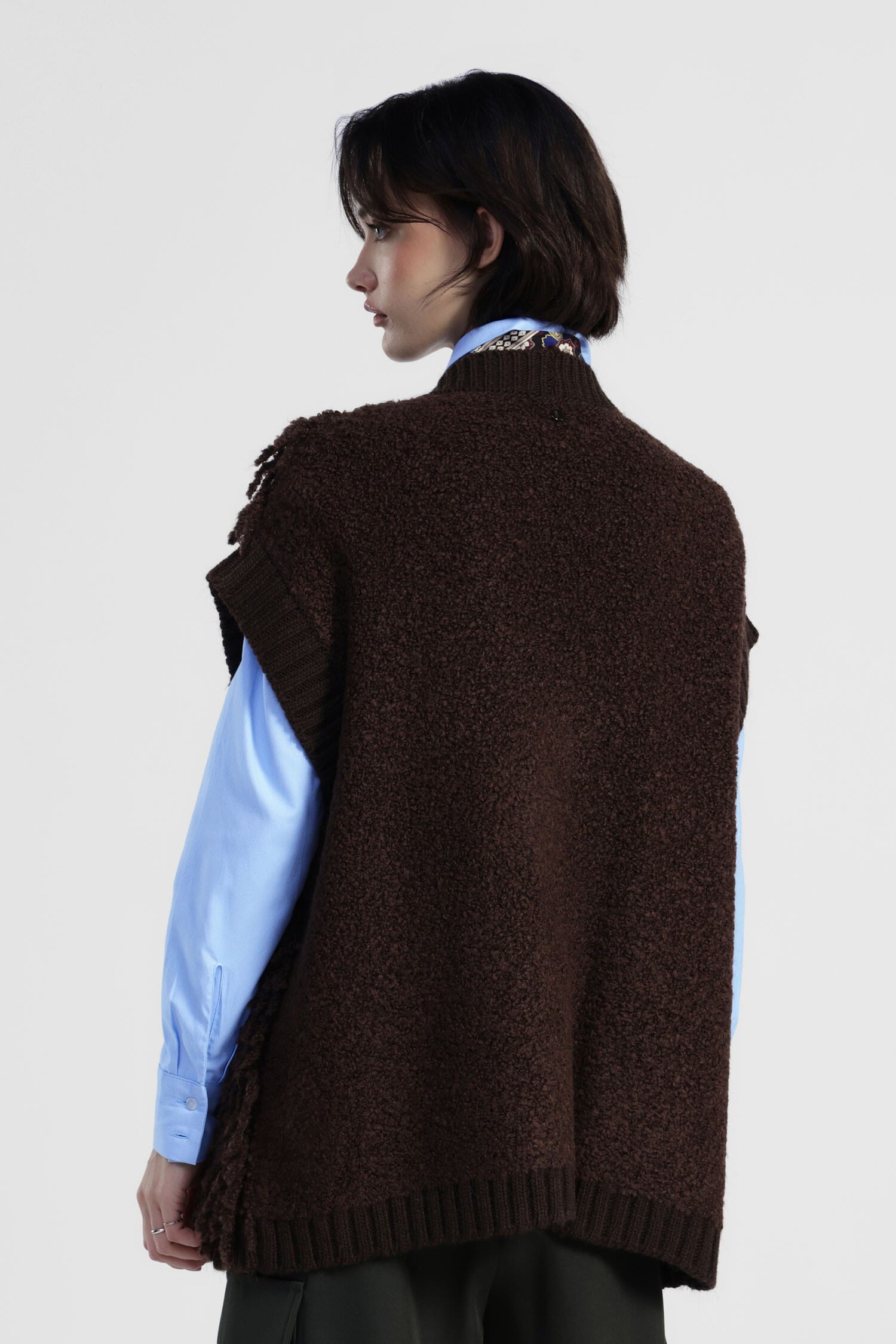 Knitted Vest With Dixie Hedgehog Effect Panel