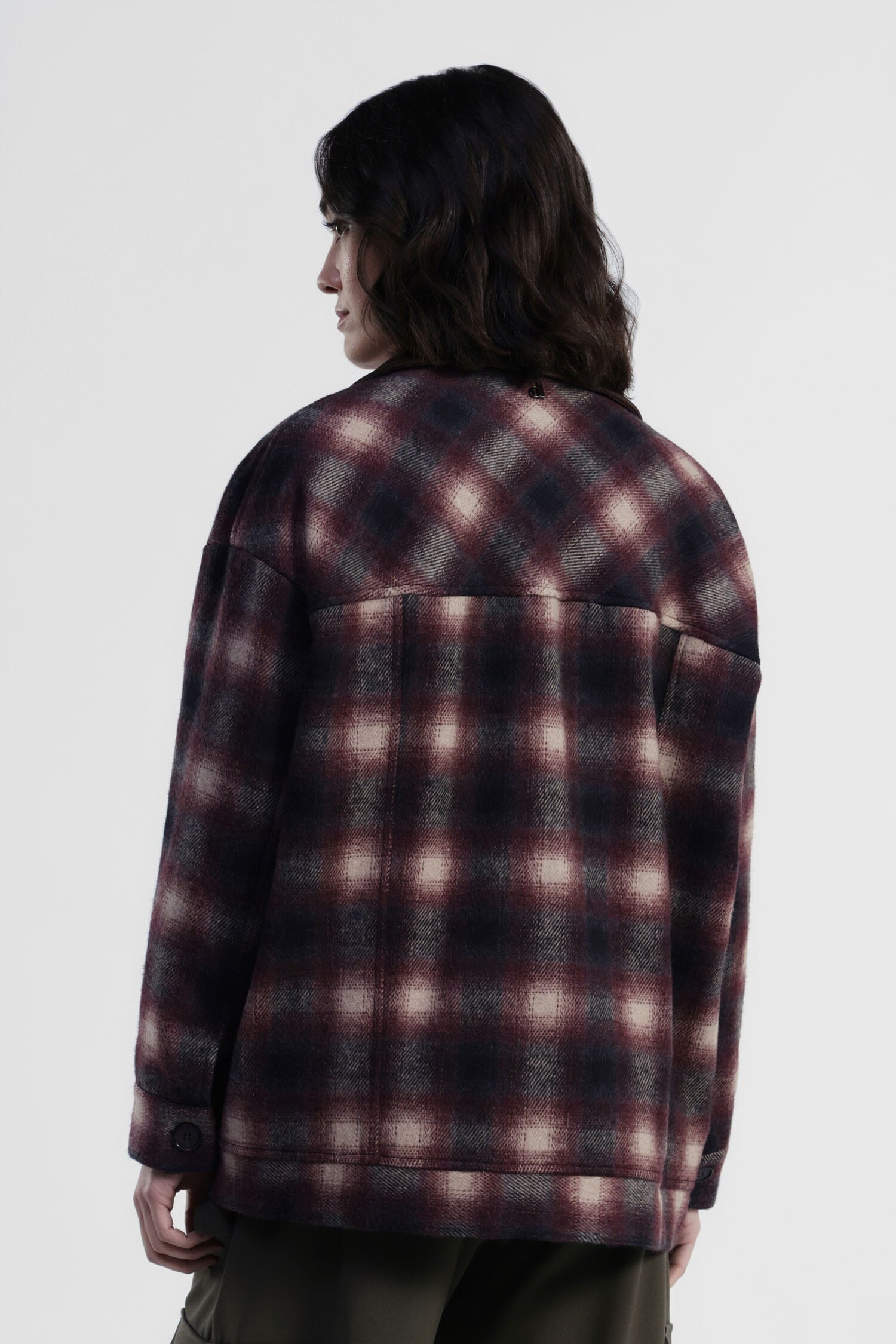 Check Shirt Jacket With Front Pockets Dixie