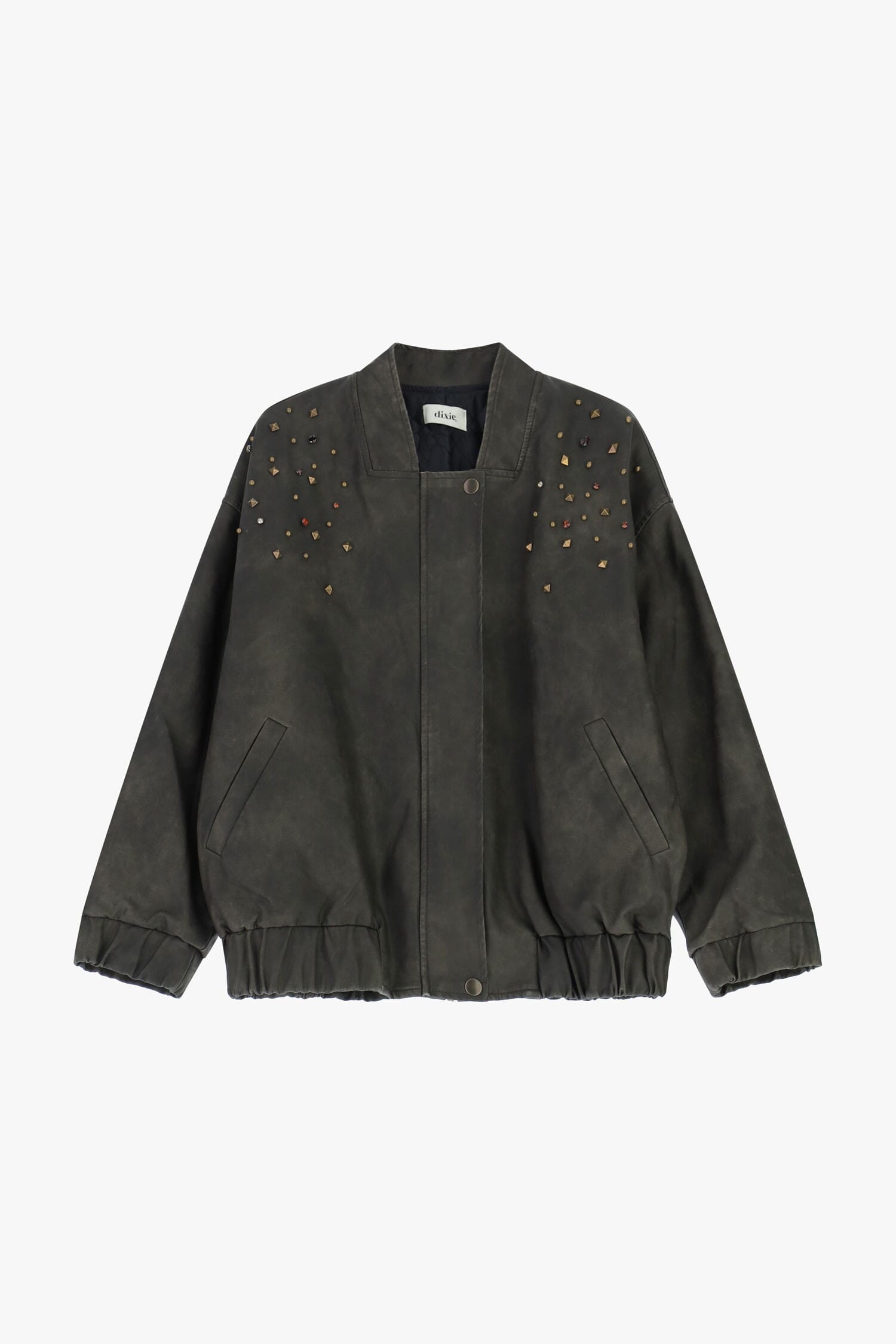 Bomber Jacket With Appliqués And Front Closure Dixie