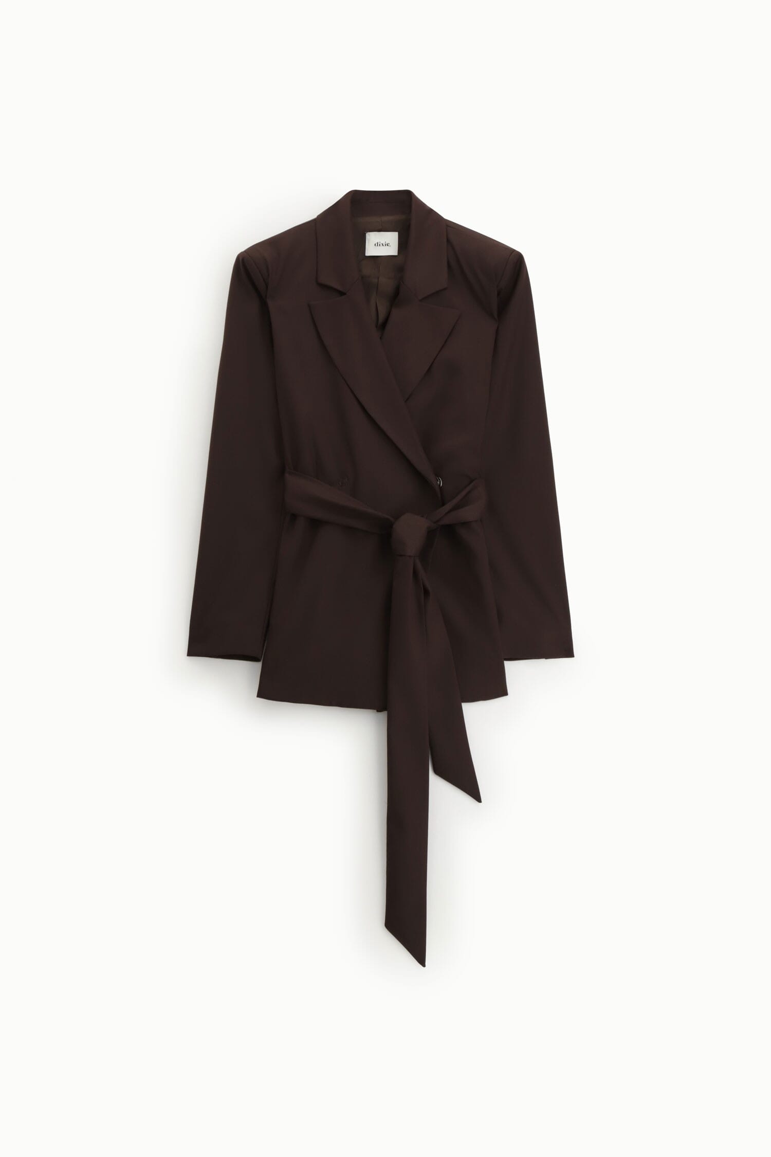 Blazer avec ceinture nouée et revers classique Dixie