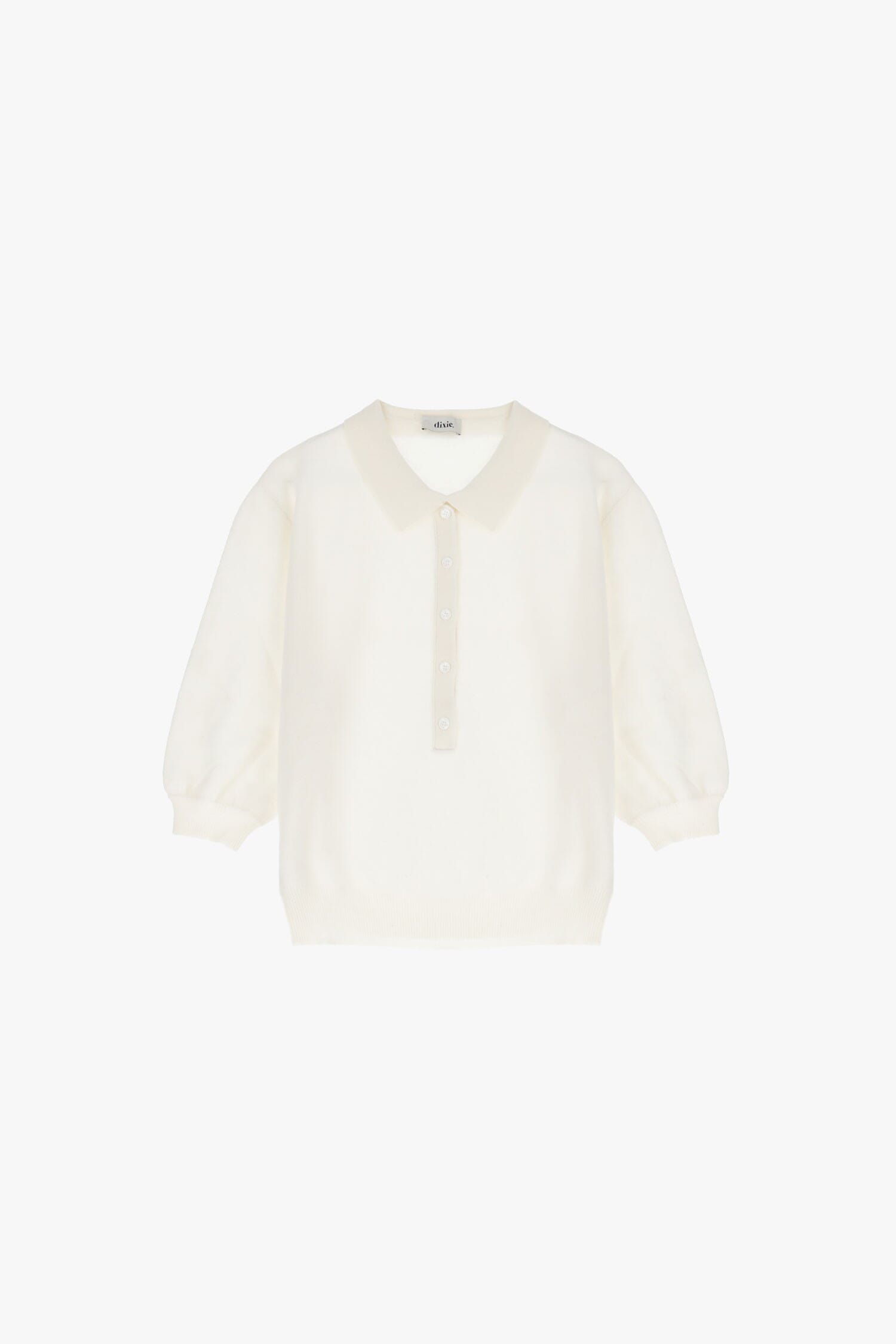 Maglione Pullover Collo Polo Manica 3/4 Dixie