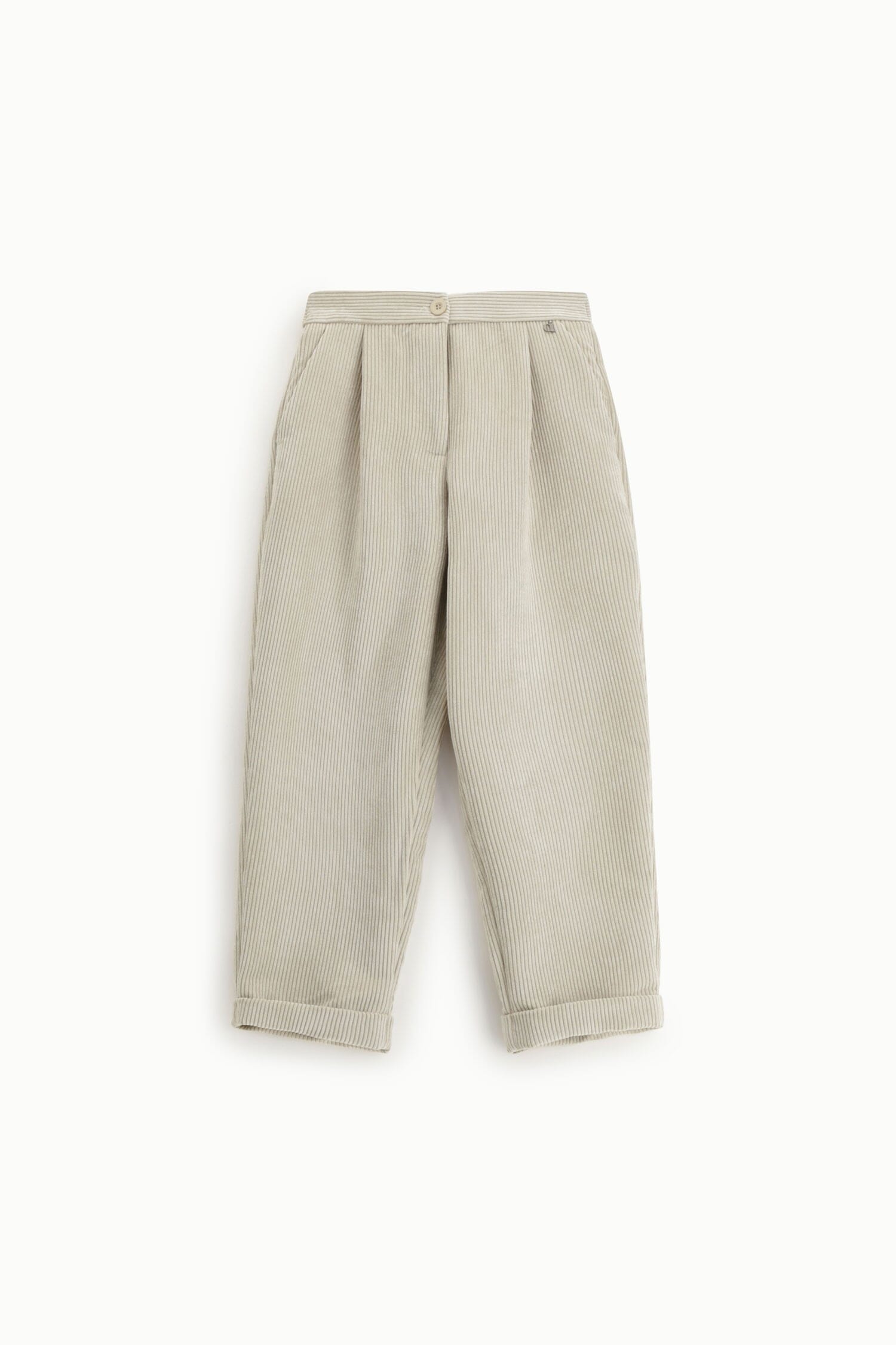 Pantalon chino avec pinces et revers Dixie