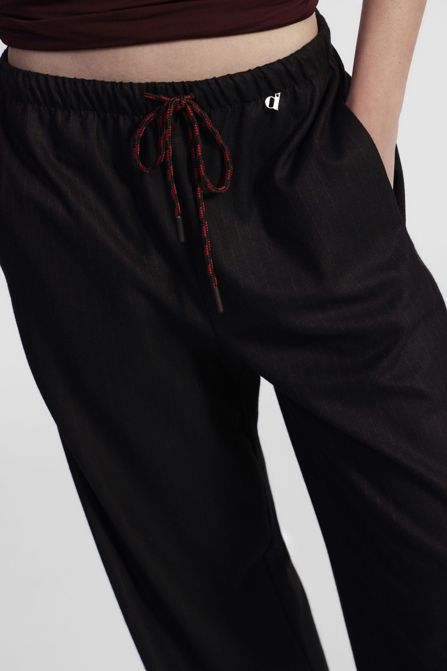 Dixie Wide Leg Trousers With Adjustable Drawstring