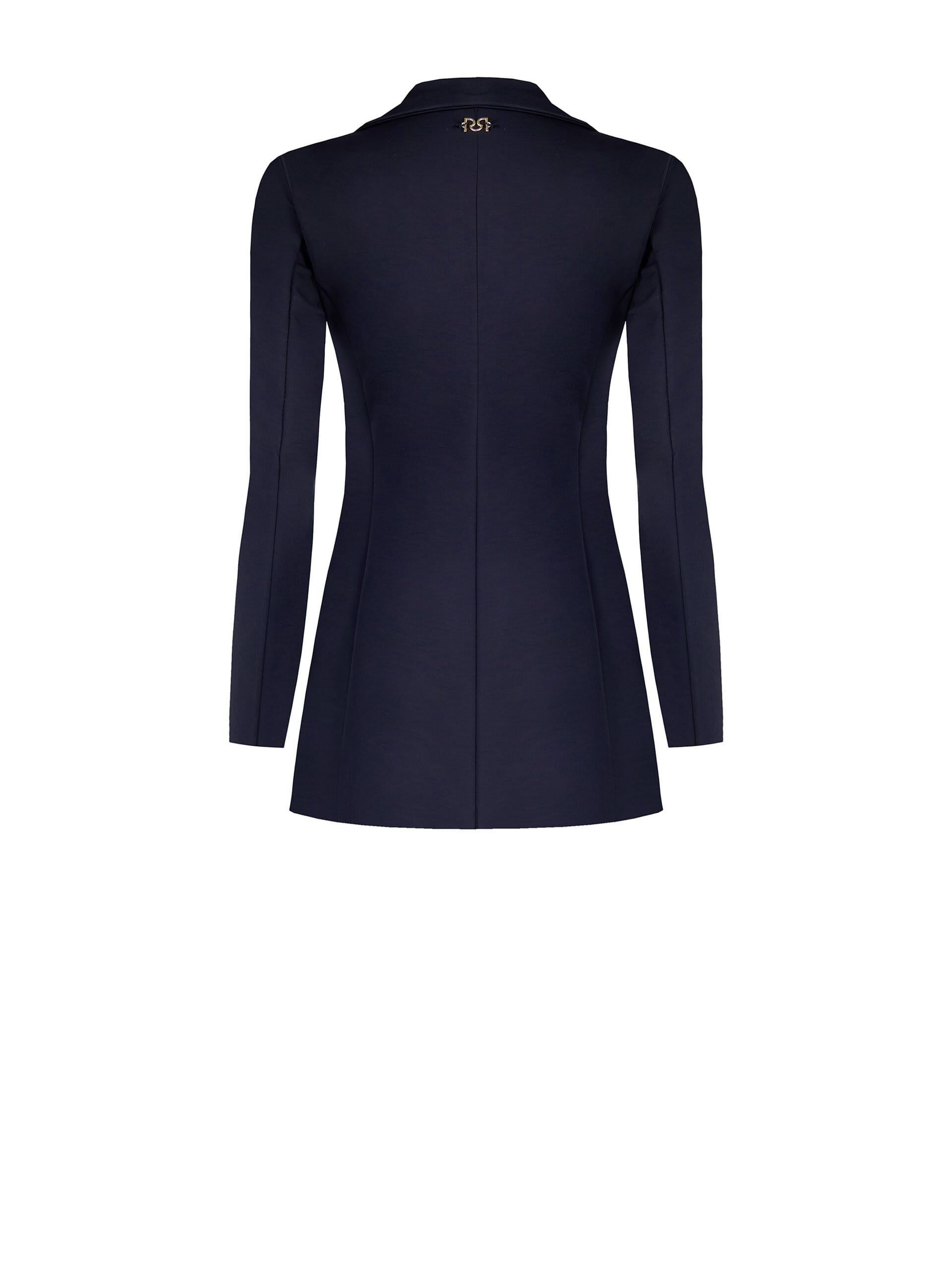 Giacca Blazer Sfiancata Lunga In Misto Viscosa Rinascimento