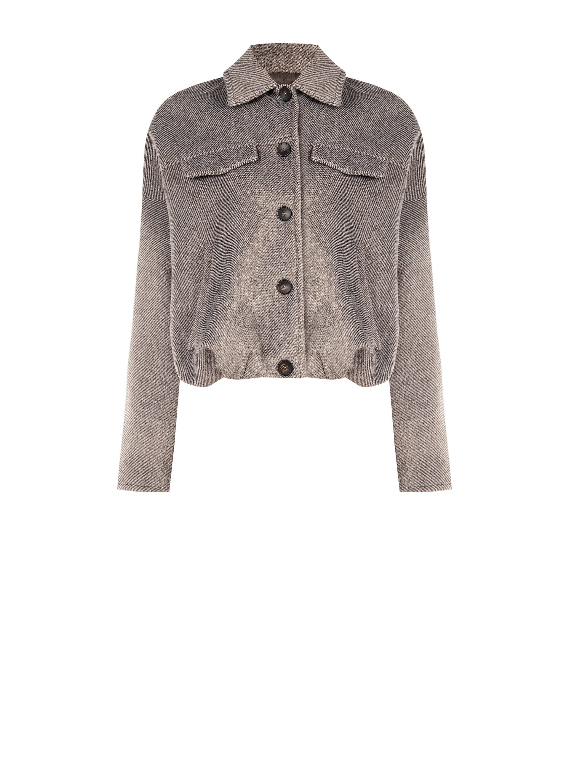 Rinascimento Velour Balloon Crop Coat