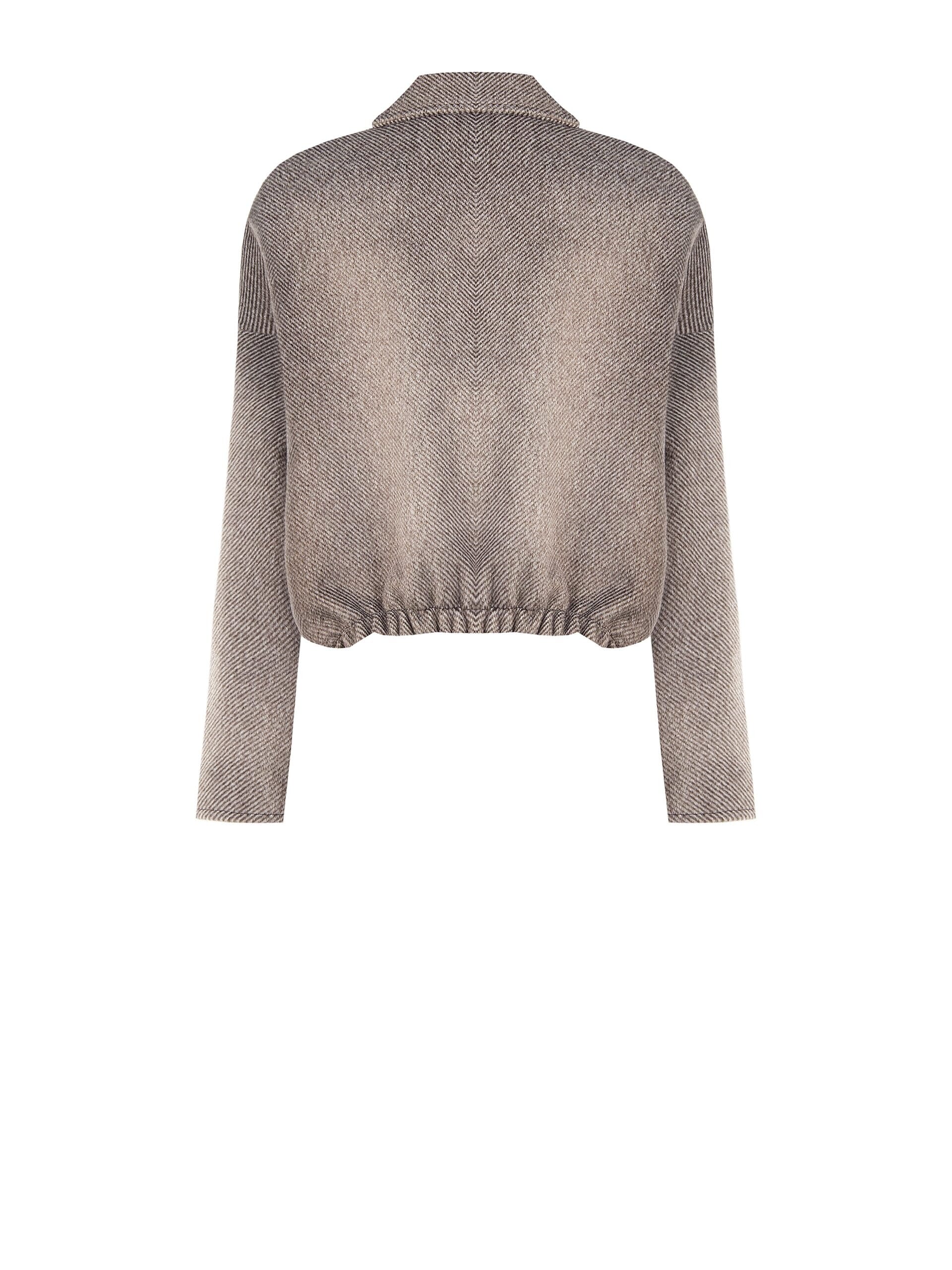 Rinascimento Velour Balloon Crop Coat