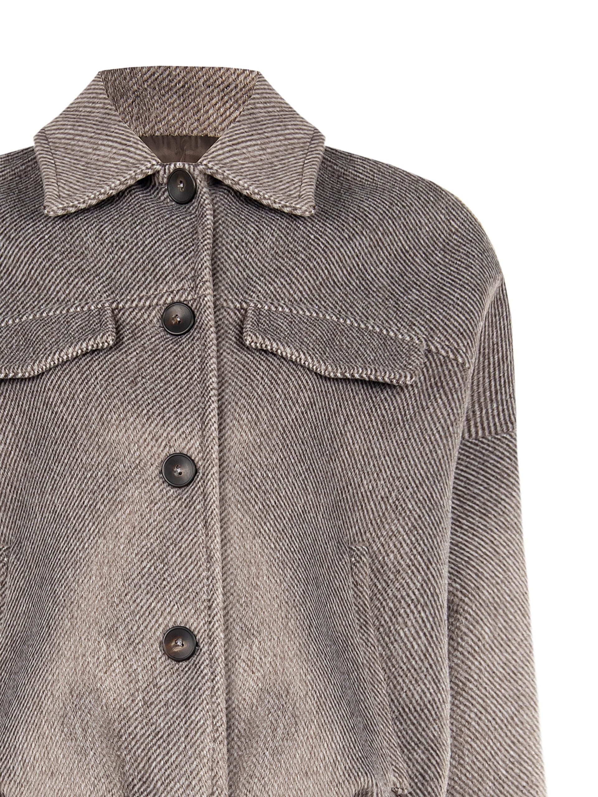 Rinascimento Velour Balloon Crop Coat