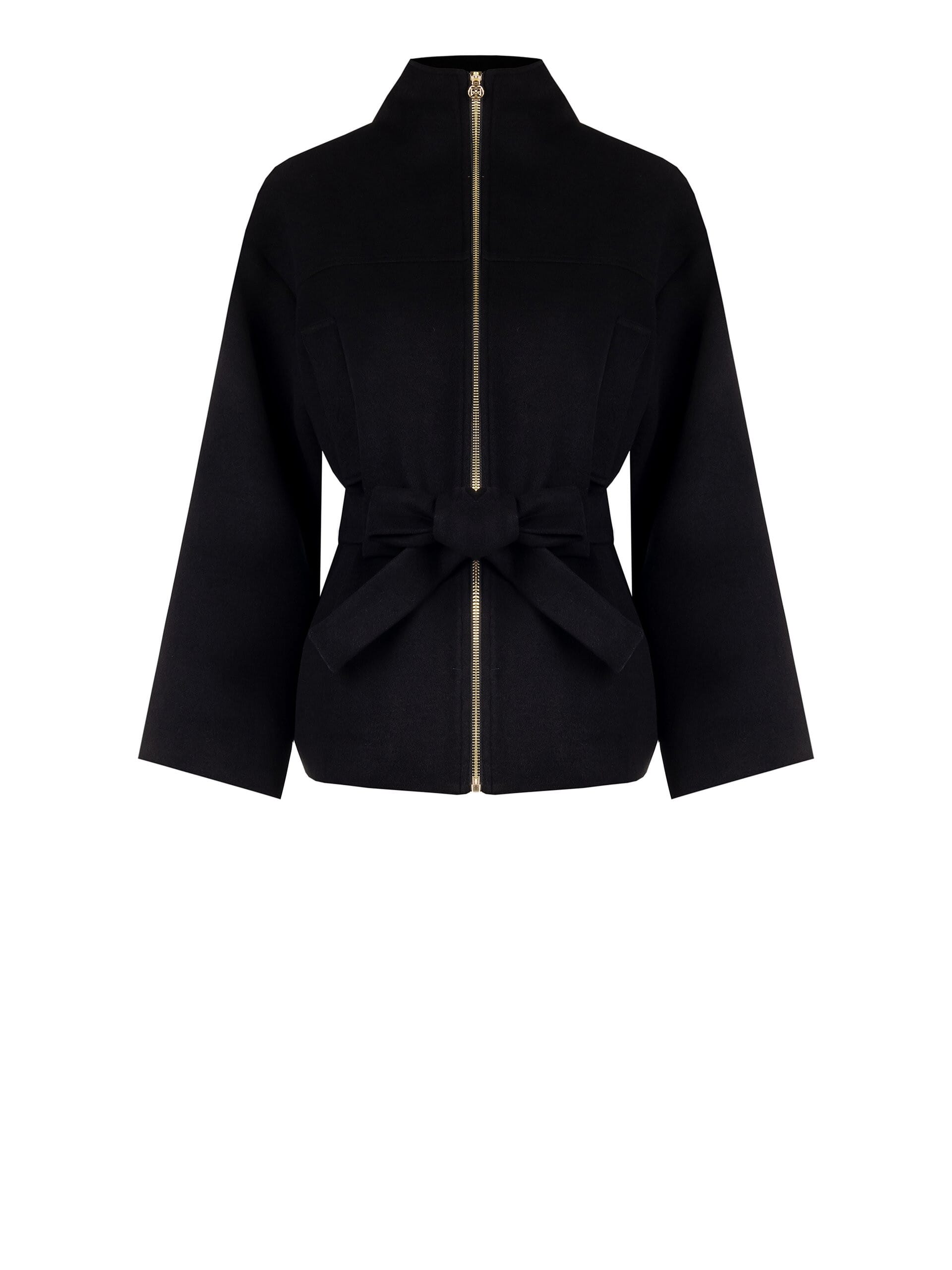 Cappotto Corto Strutturato Con Cintura Coordinata Rinascimento