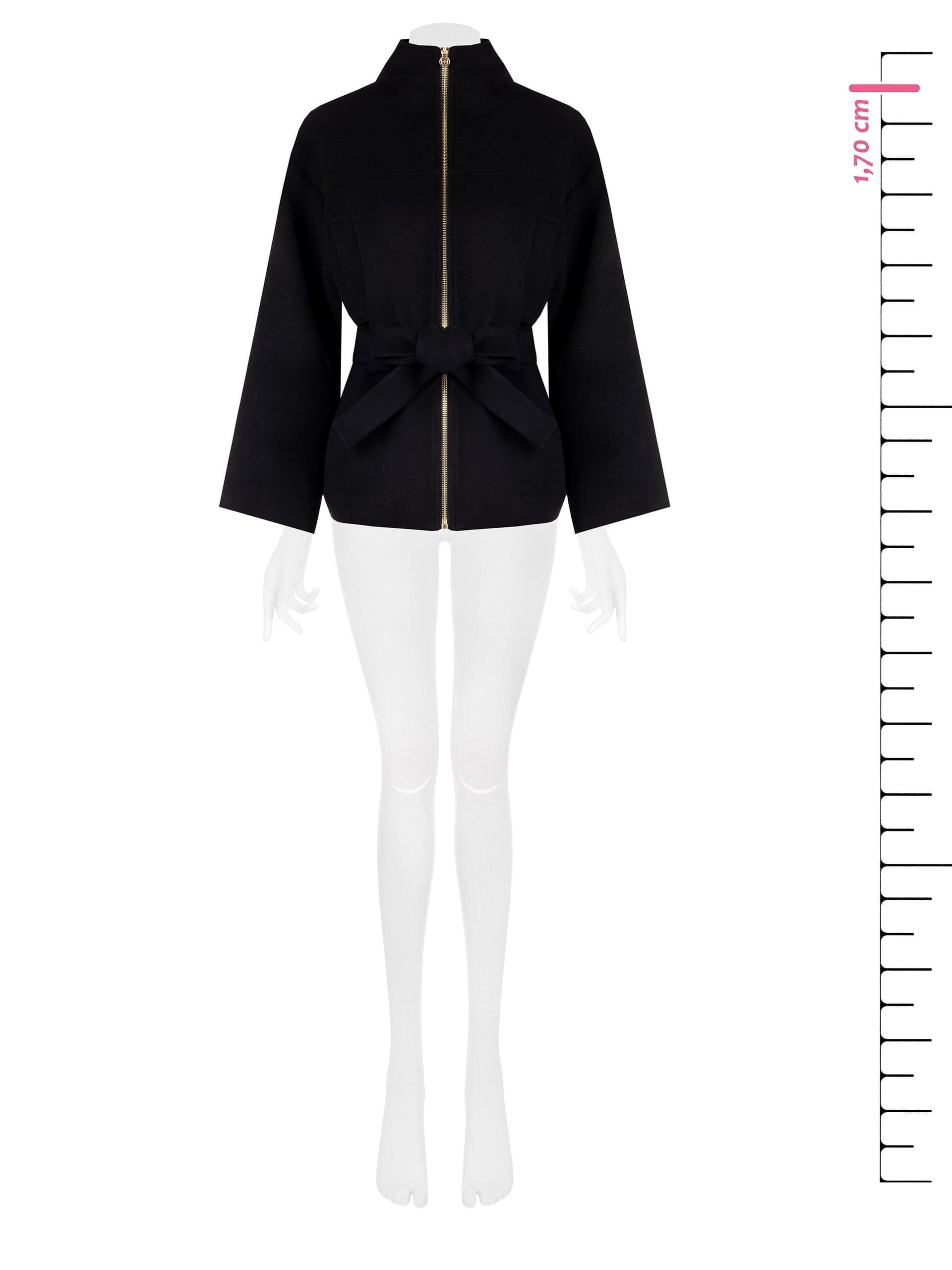 Cappotto Corto Strutturato Con Cintura Coordinata Rinascimento