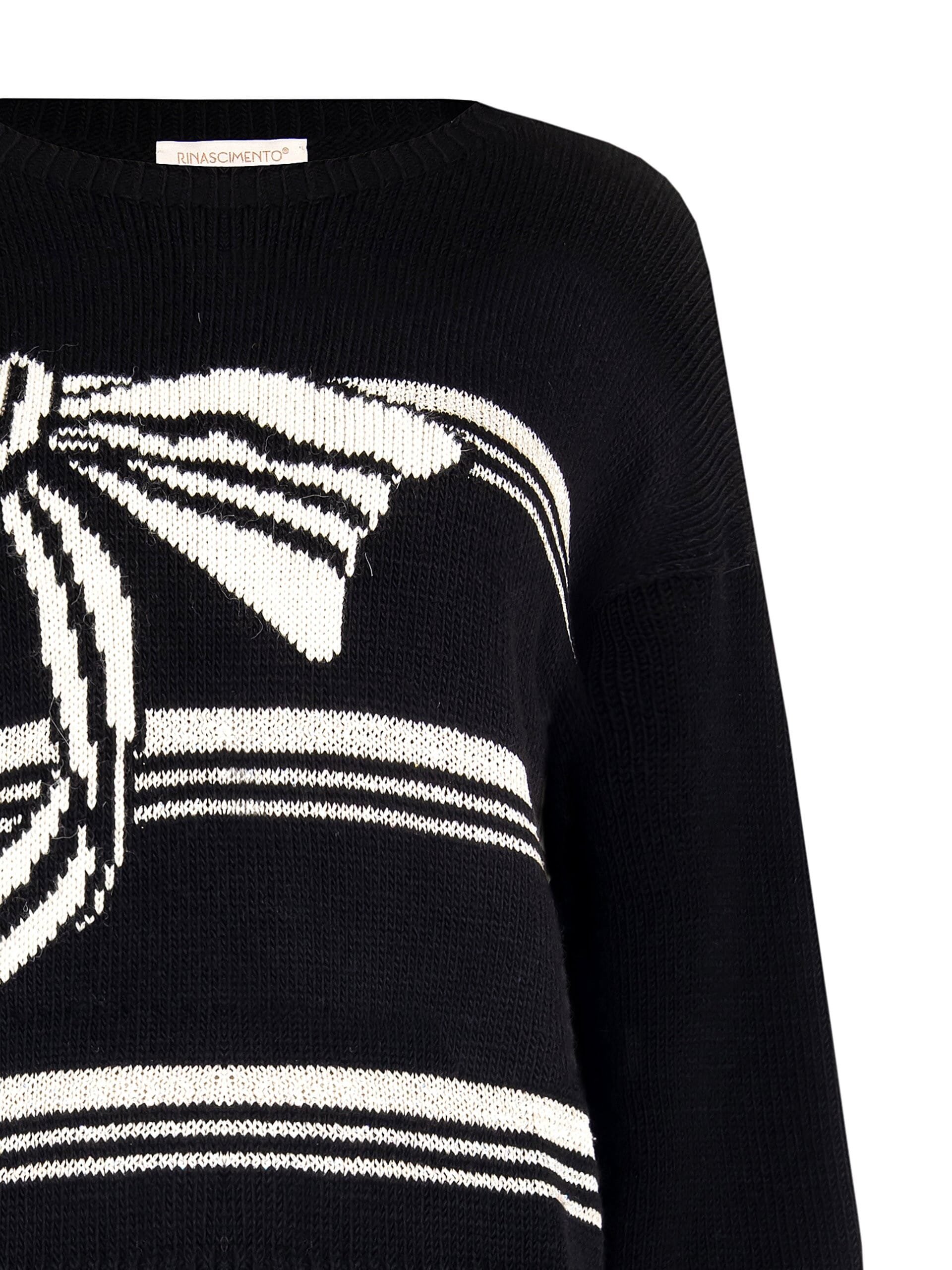 Pull large avec reflets arc-en-ciel Mini paillettes Rinascimento