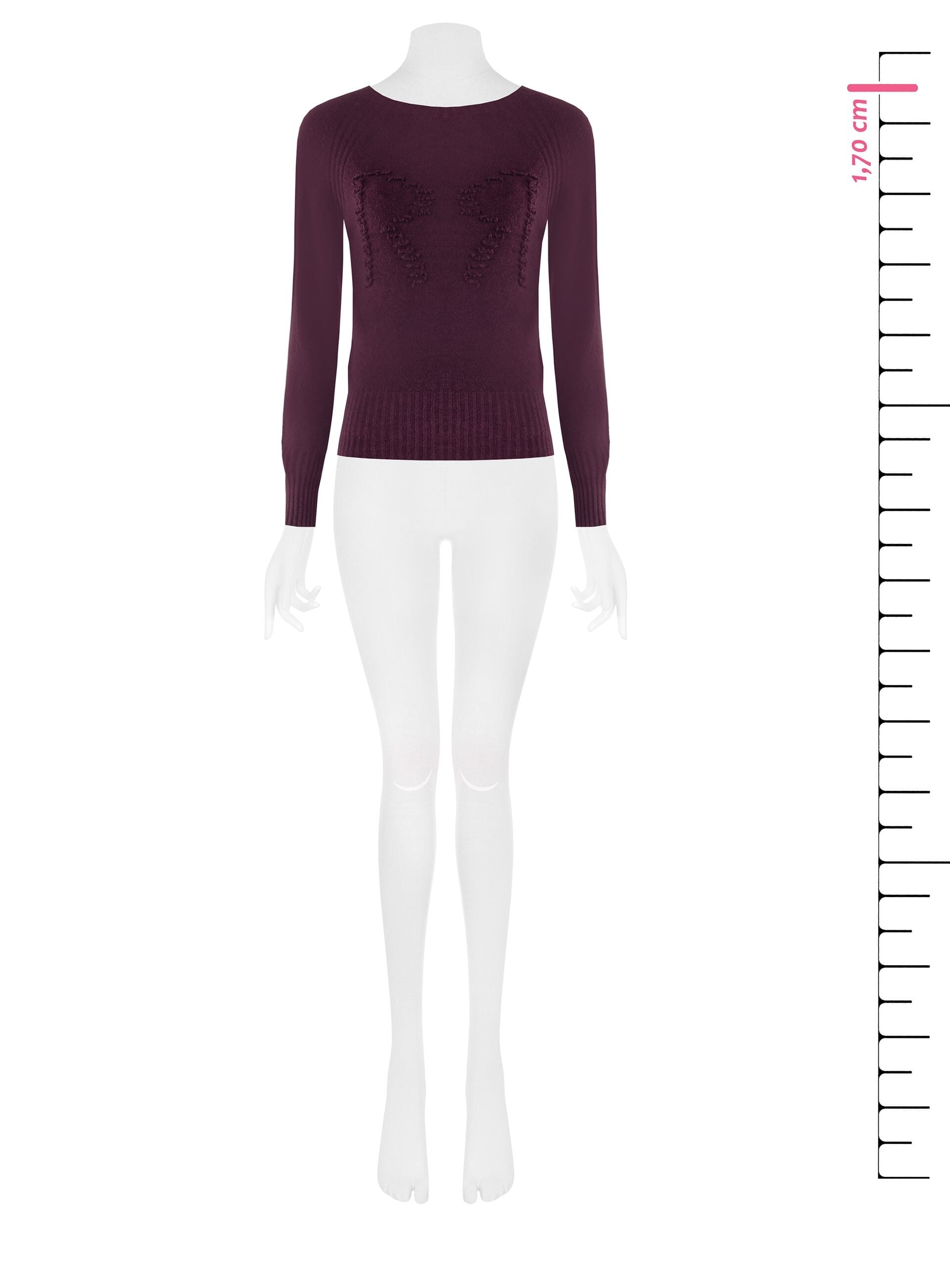 Pull large à col ras du cou avec logo Maxi RR embossé Rinascimento