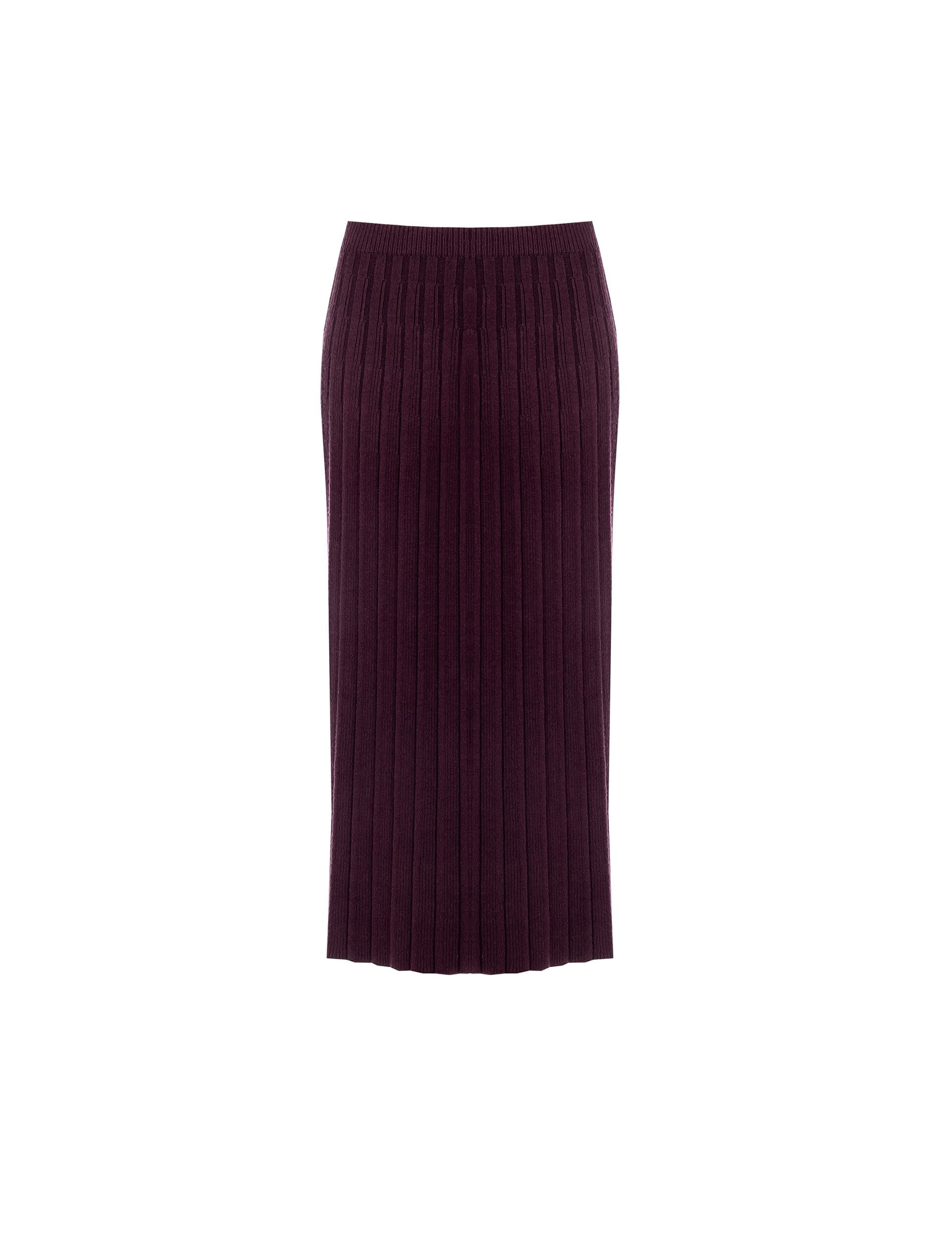 Rinascimento Long Pleated Knit Skirt