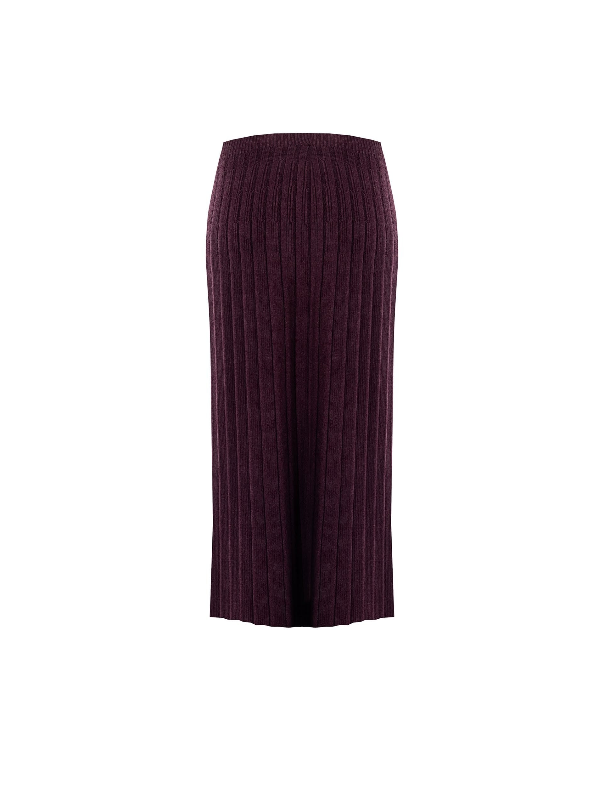 Rinascimento Long Pleated Knit Skirt