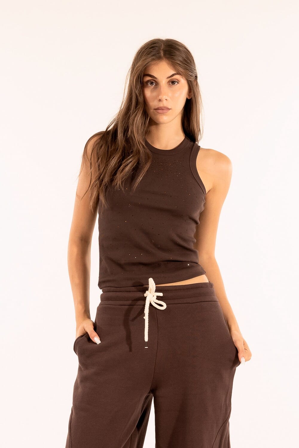 Canotta Strass Kontatto