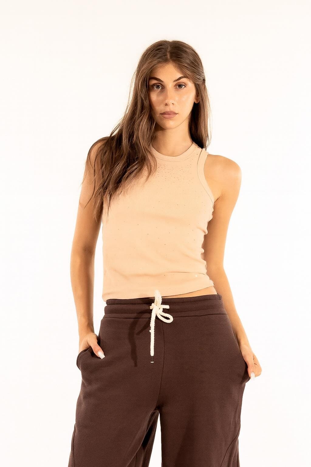 Canotta Strass Kontatto