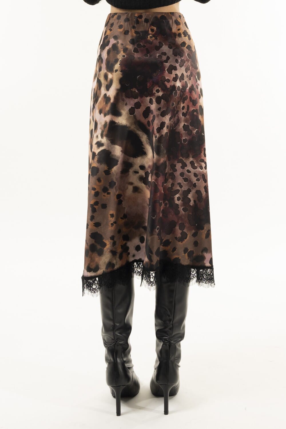 Longuette Raso Fantasia E Pizzo Kontatto