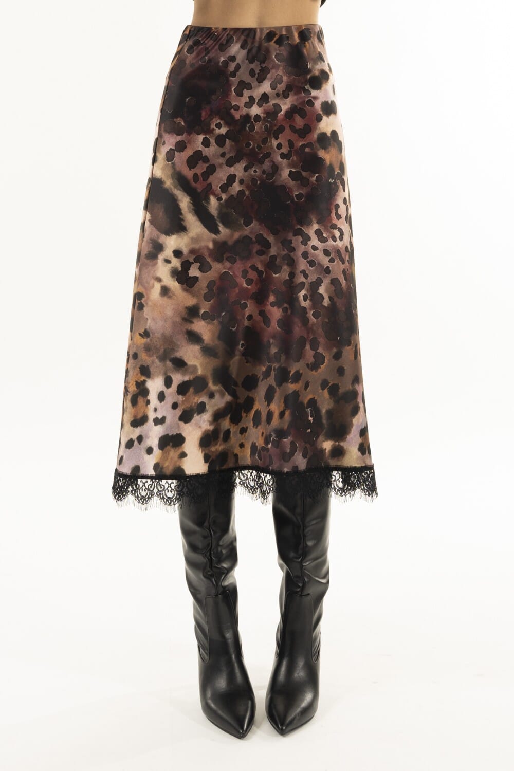 Longuette Raso Fantasia E Pizzo Kontatto