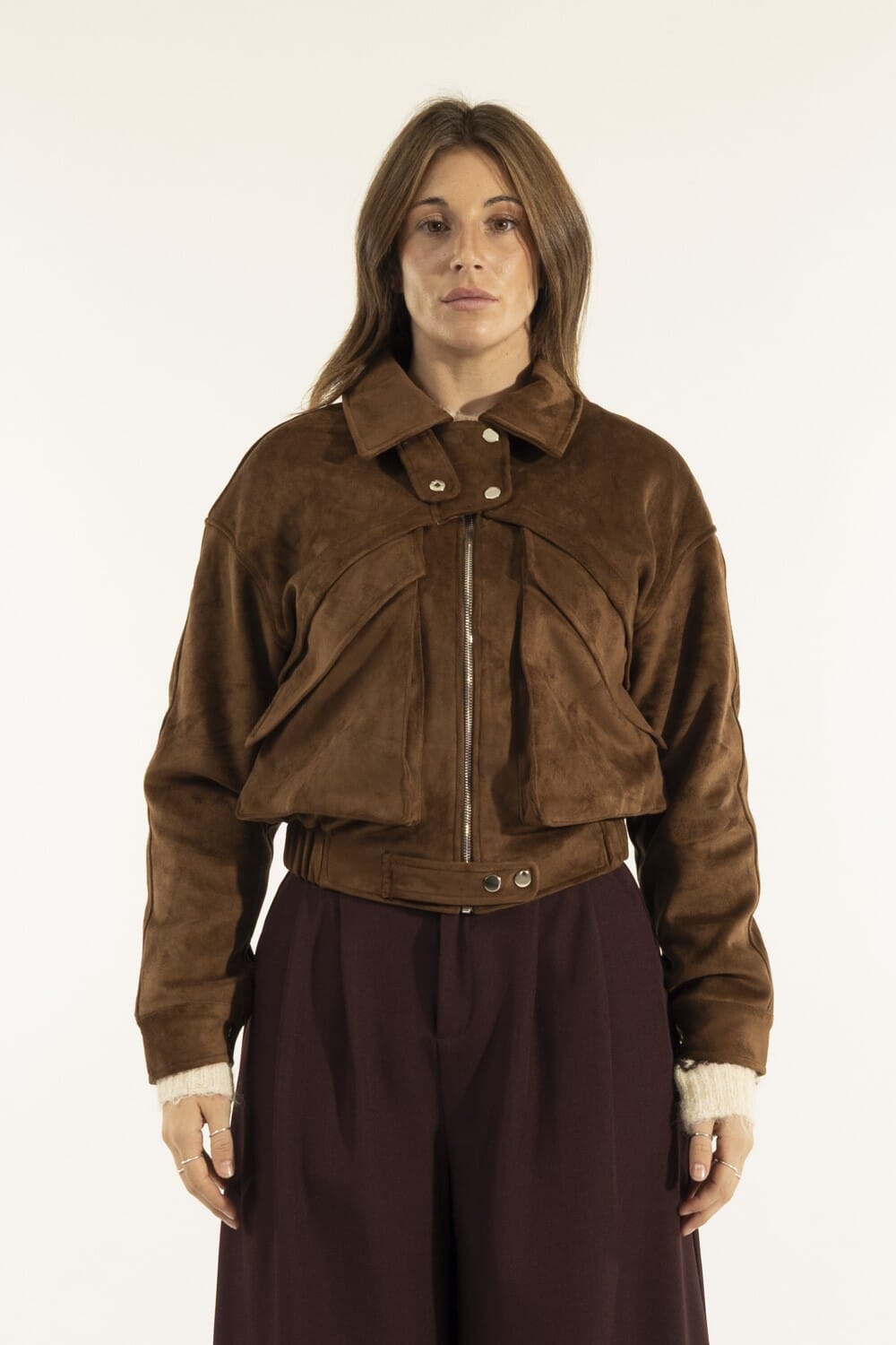 Chiodo Suede Pockets Kontatto