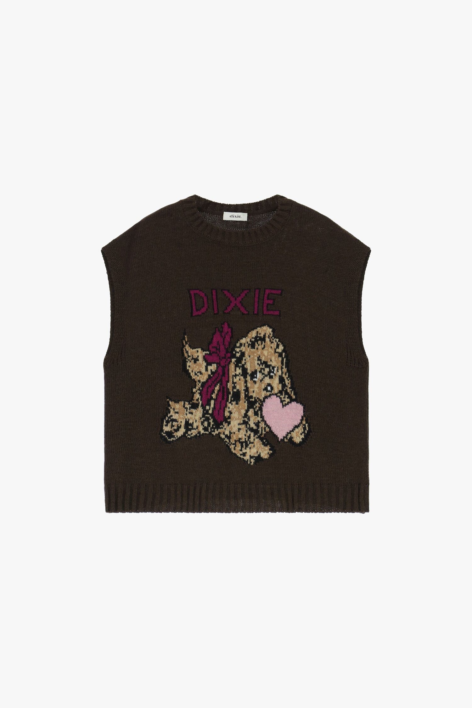 Gilet Senza Maniche Con Motivo Cucciolo E Scritta Dixie