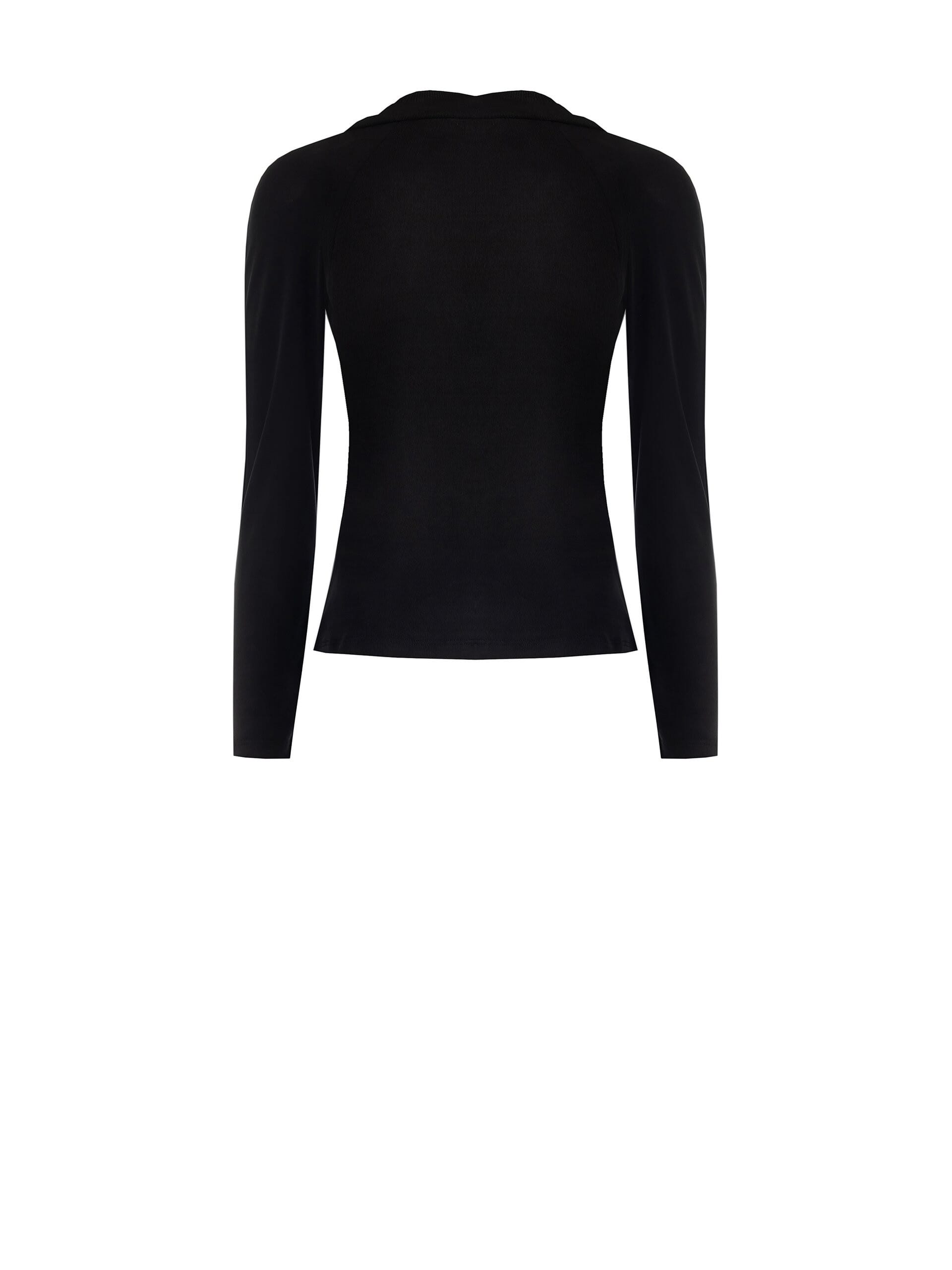 Top Aderente In Misto Viscosa Con Scollo Drappeggiato Rinascimento