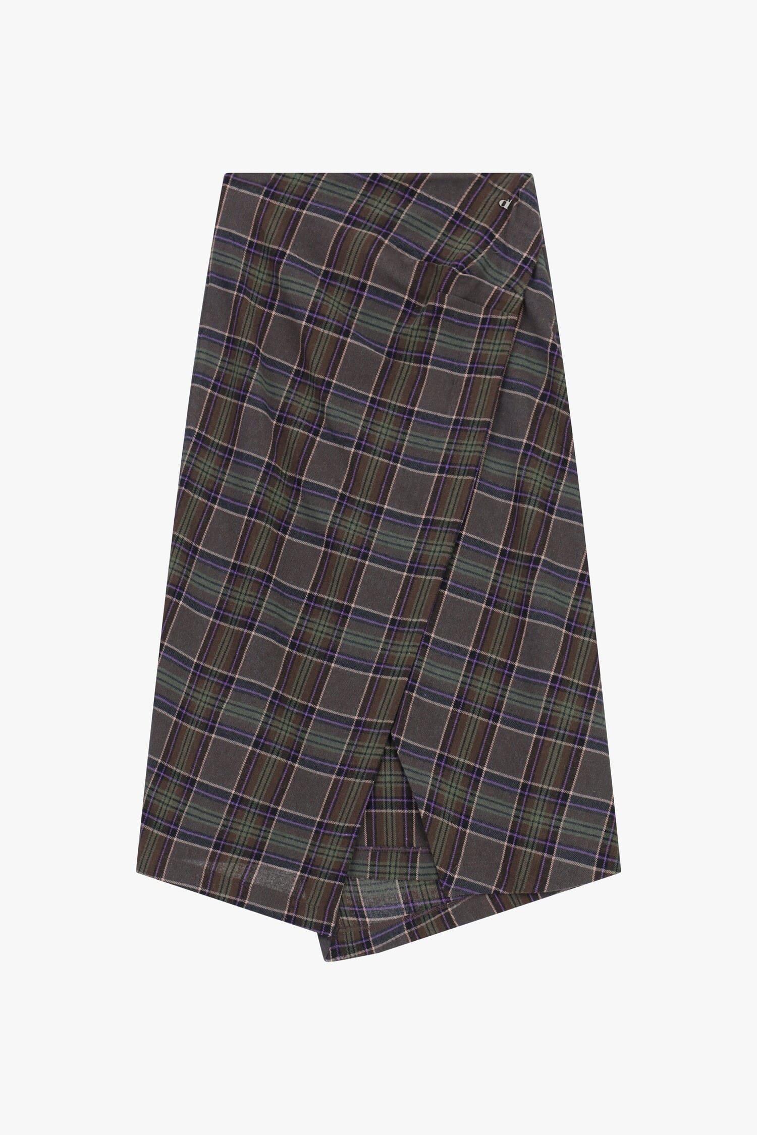 Gonna A Portafoglio A Quadri Con Spacco Frontale Dixie