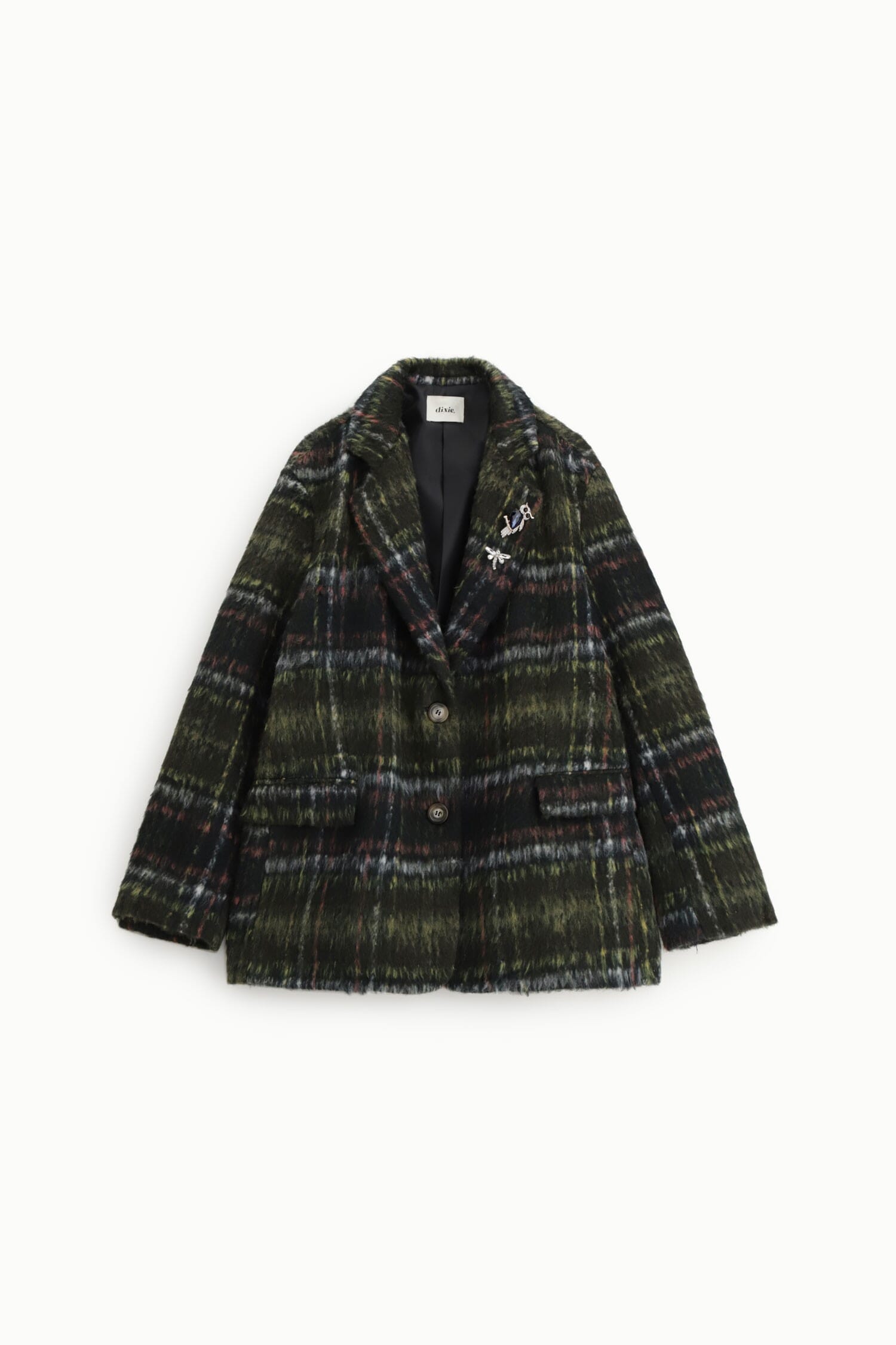 Blazer à carreaux avec poches avant Dixie